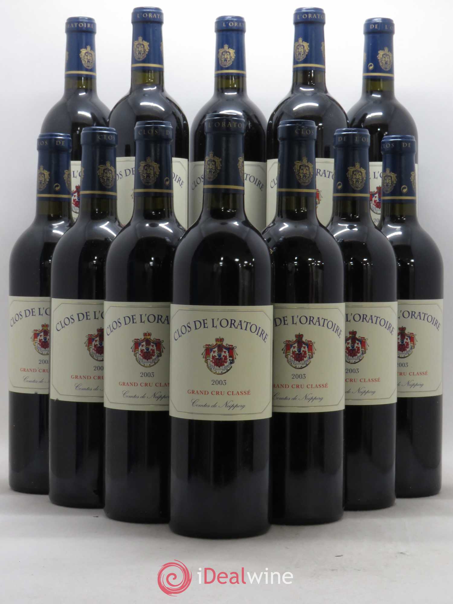 Clos de l'Oratoire Grand Cru Classé 2003 - Lot de 12 bouteilles - 0