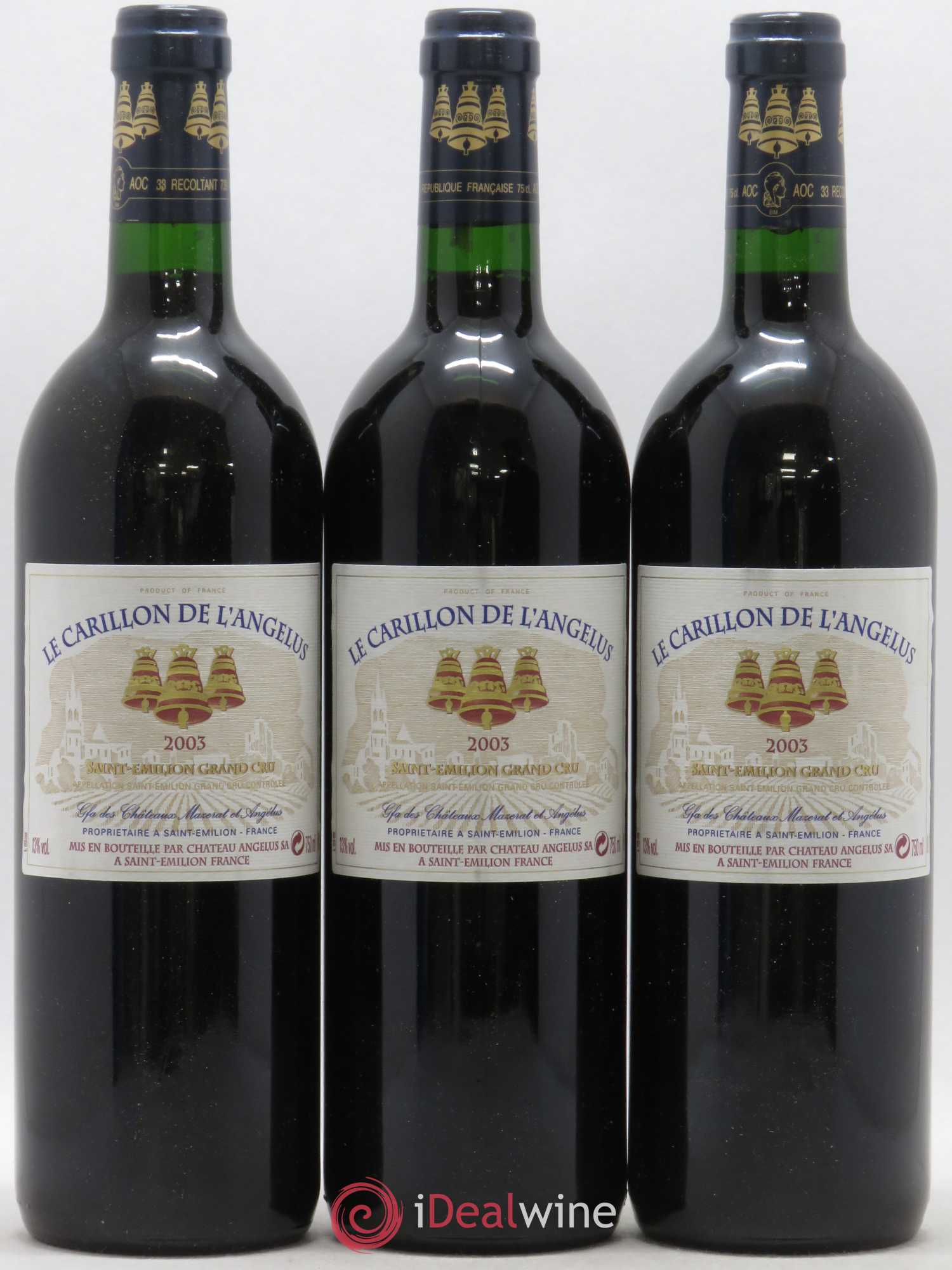 Le Carillon de l'Angélus Second Vin 2003 - Lot de 12 bouteilles - 3