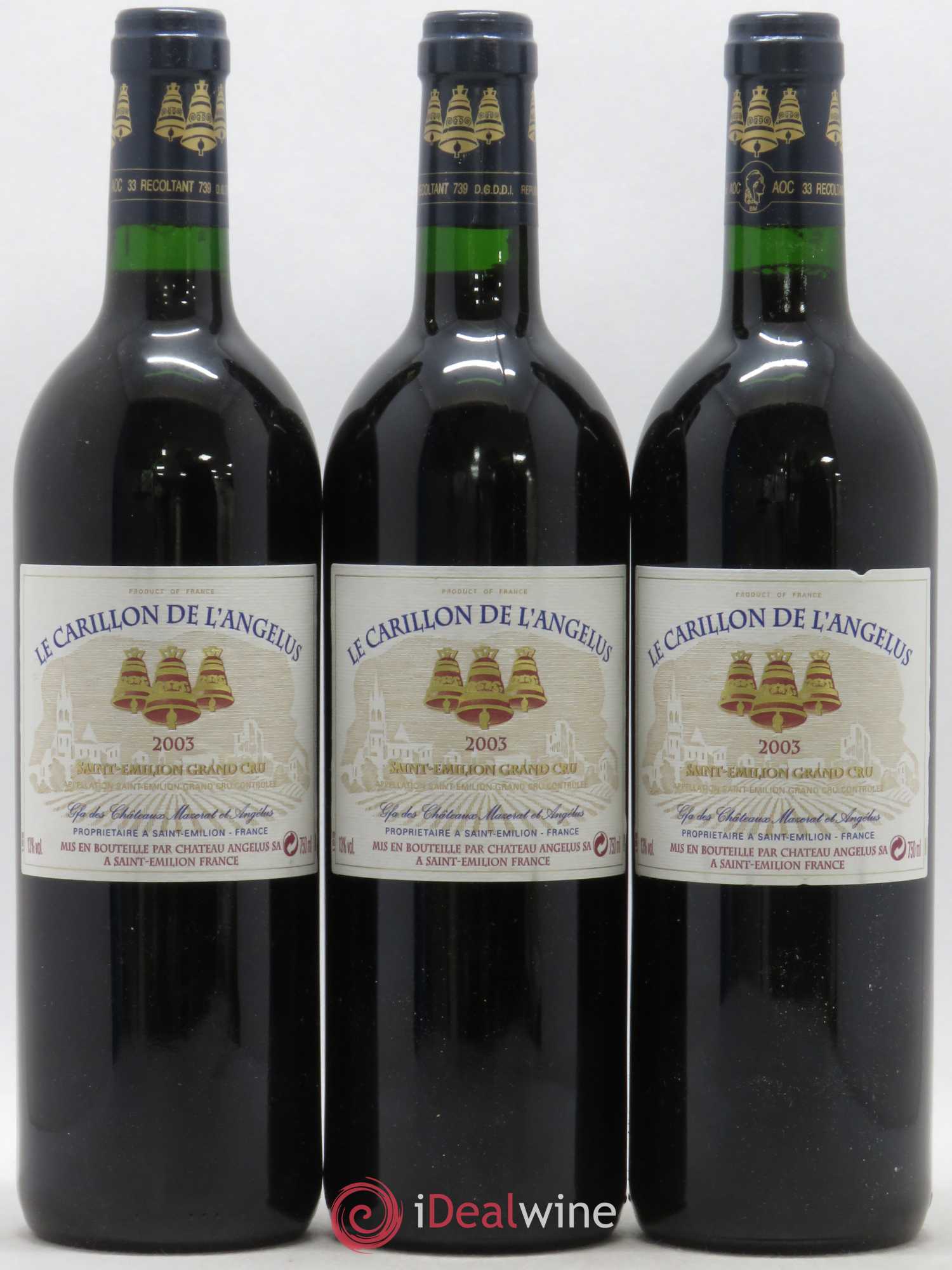 Le Carillon de l'Angélus Second Vin 2003 - Lot de 12 bouteilles - 4