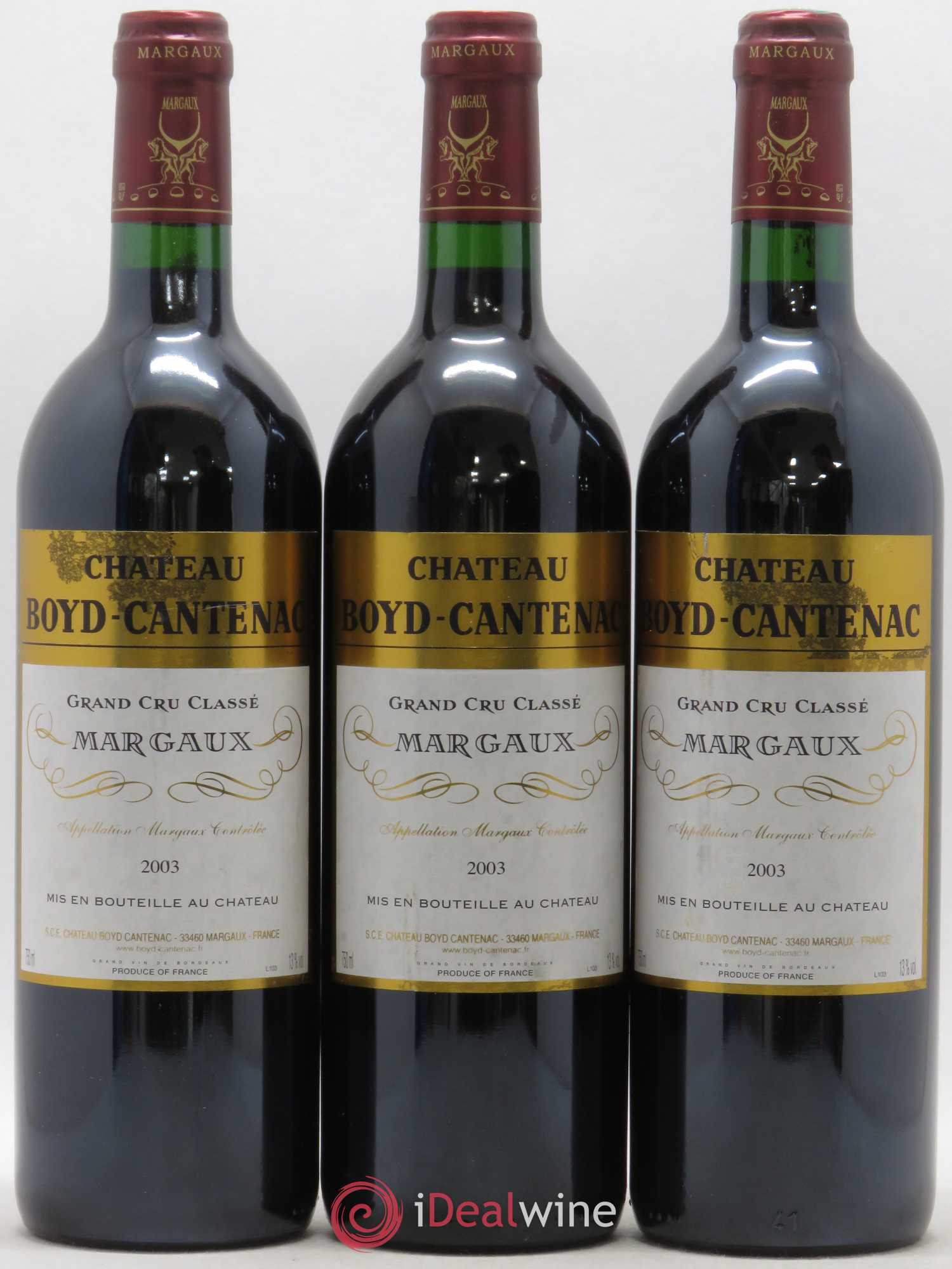 Château Boyd Cantenac 3ème Grand Cru Classé 2003 - Lot de 12 bouteilles - 2