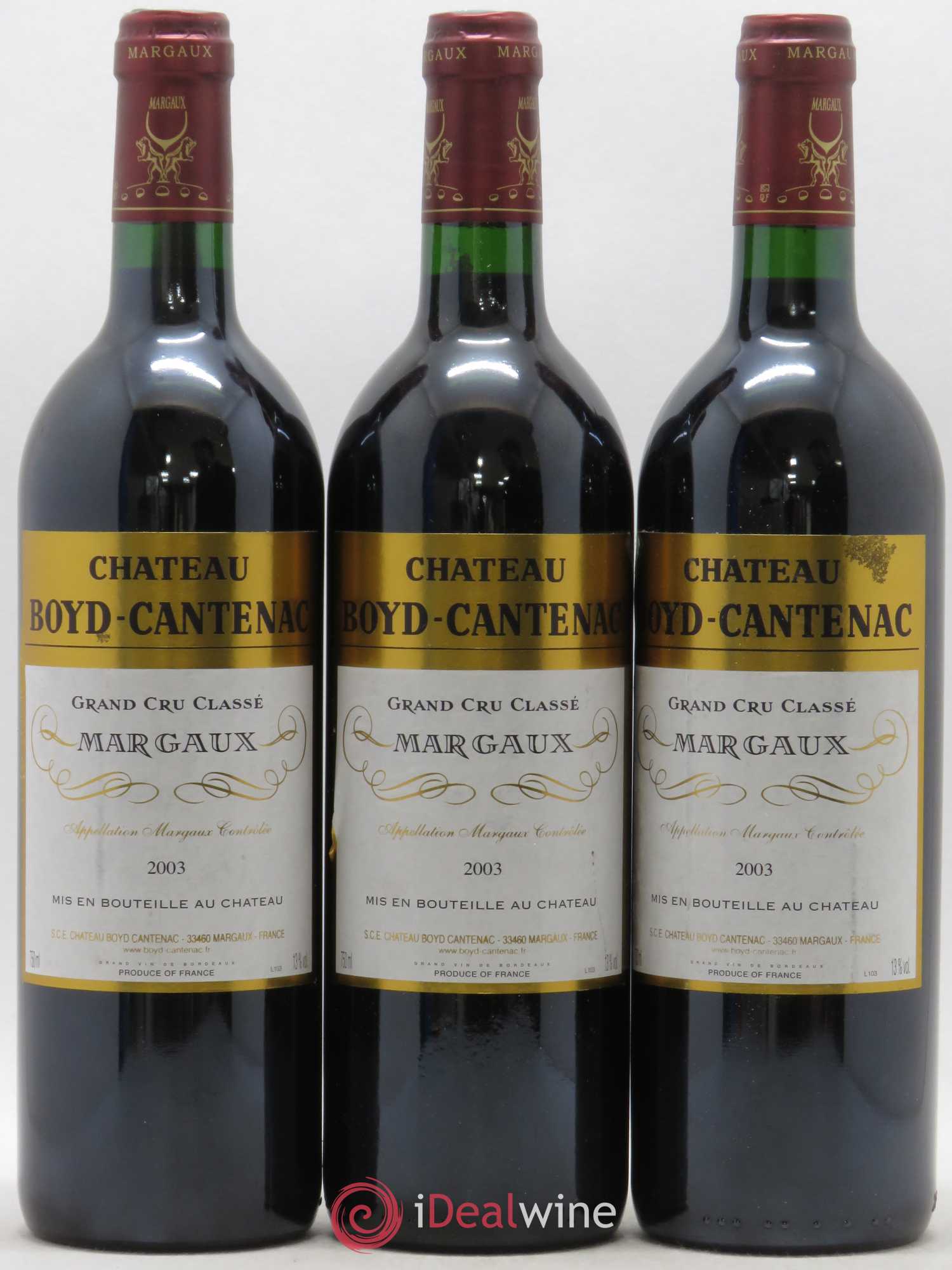 Château Boyd Cantenac 3ème Grand Cru Classé 2003 - Lot de 12 bouteilles - 4