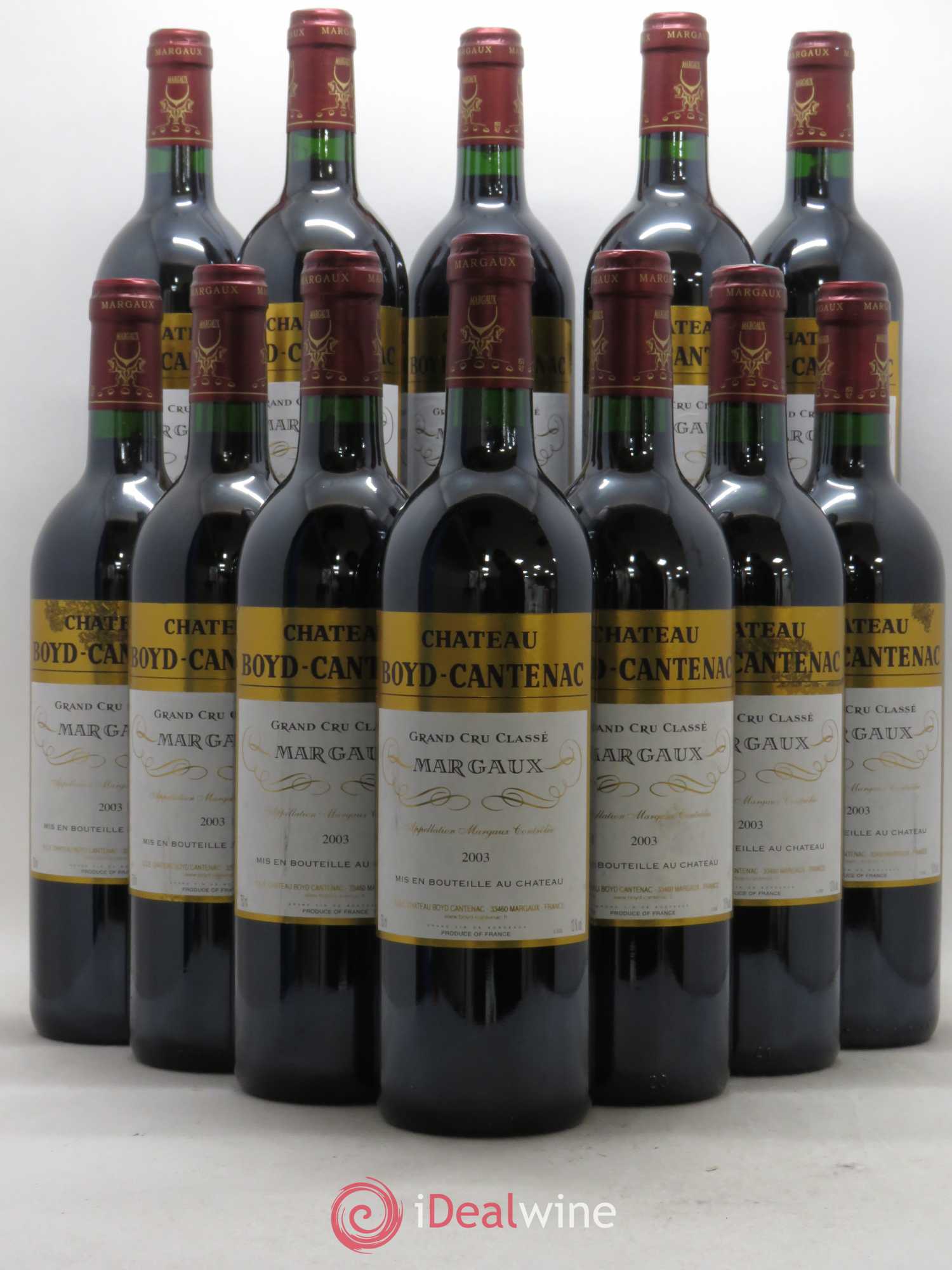 Château Boyd Cantenac 3ème Grand Cru Classé 2003 - Lot de 12 bouteilles - 0