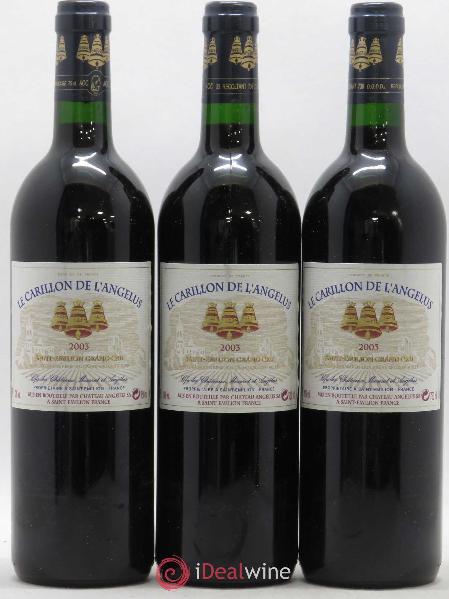 Le Carillon de l'Angélus Second Vin 2003 - Lot de 6 bouteilles - 1