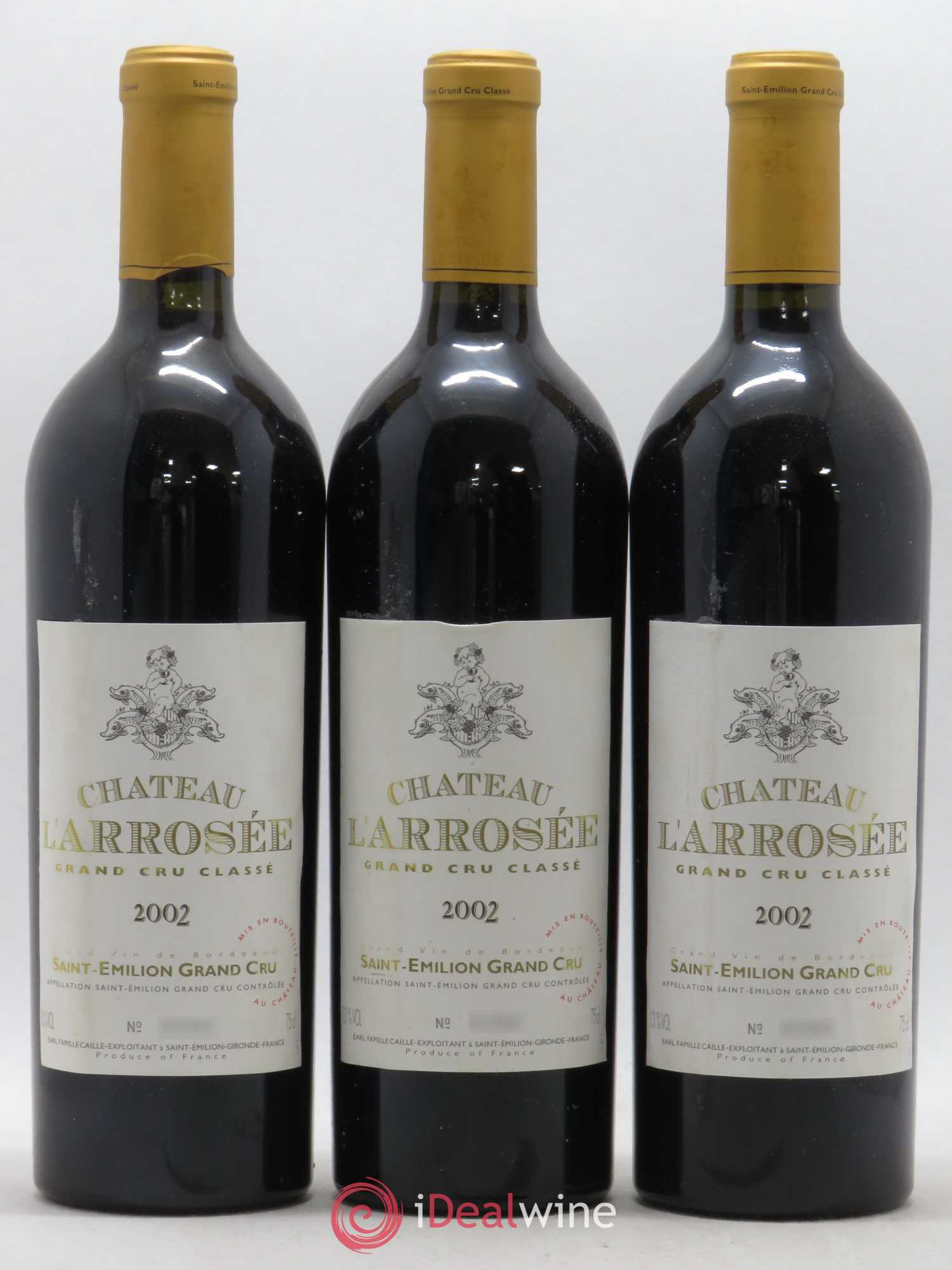Château l' Arrosée Grand Cru Classé 2002 - Lot de 6 bouteilles - 1