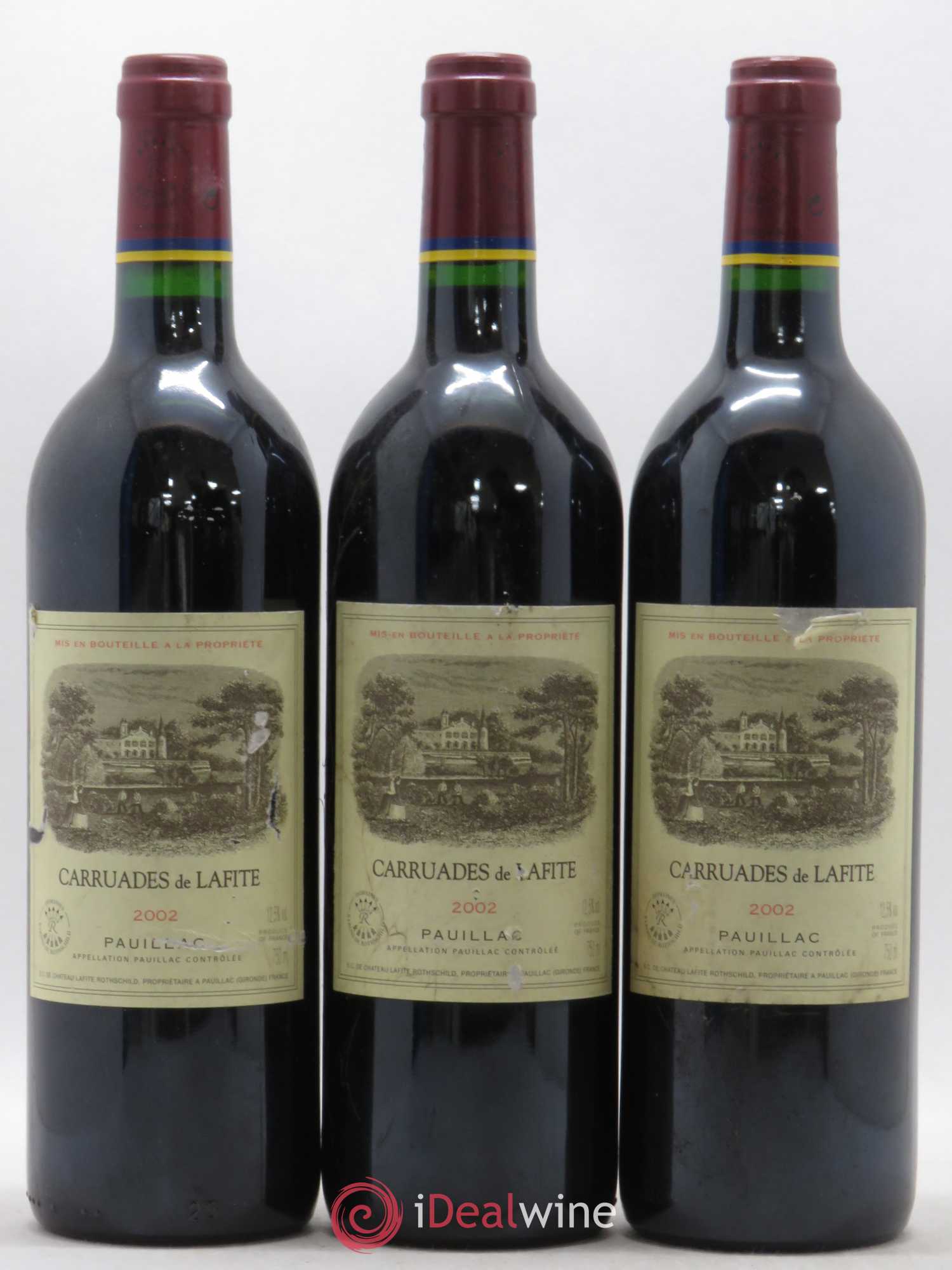Carruades de Lafite Rothschild Second Vin 2002 - Lot de 6 bouteilles - 1