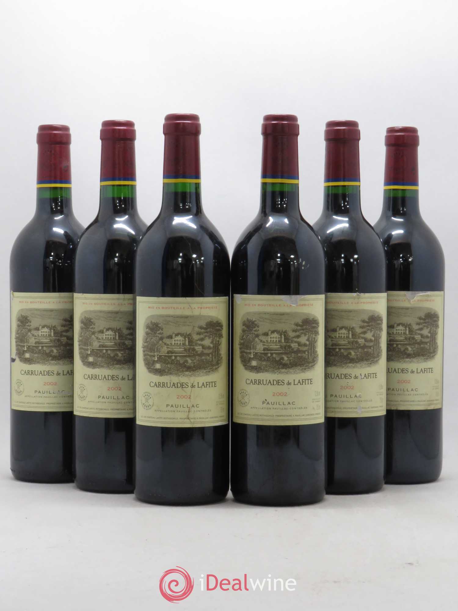 Carruades de Lafite Rothschild Second Vin 2002 - Lot de 6 bouteilles - 0