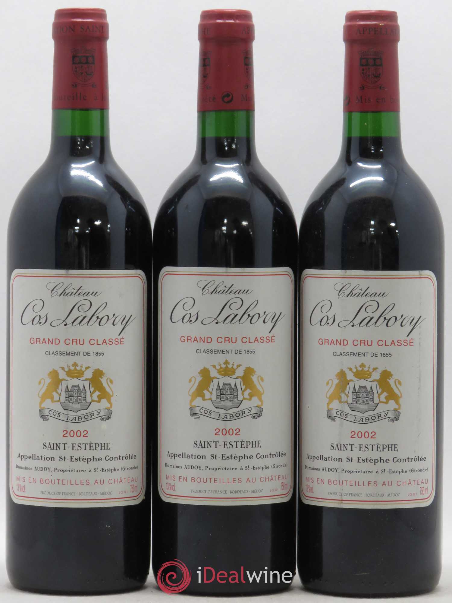 Château Cos Labory 5ème Grand Cru Classé 2002 - Lot de 6 bouteilles - 2