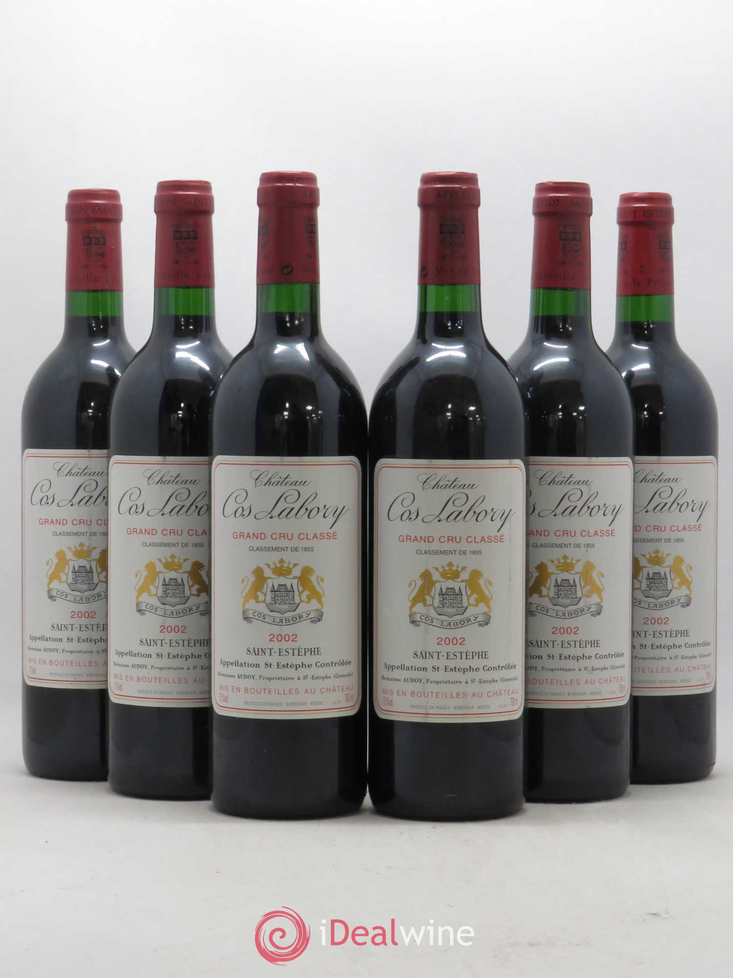 Château Cos Labory 5ème Grand Cru Classé 2002 - Lot de 6 bouteilles - 0