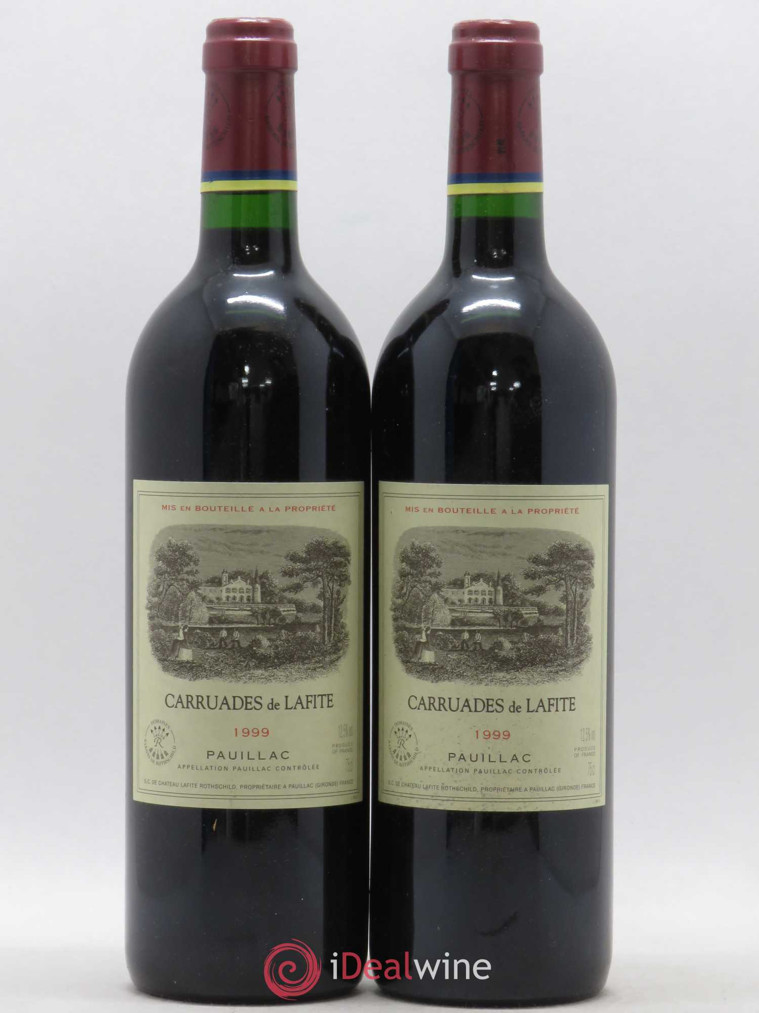 Carruades de Lafite Rothschild Second Vin 1999 - Lot de 2 bouteilles - 0