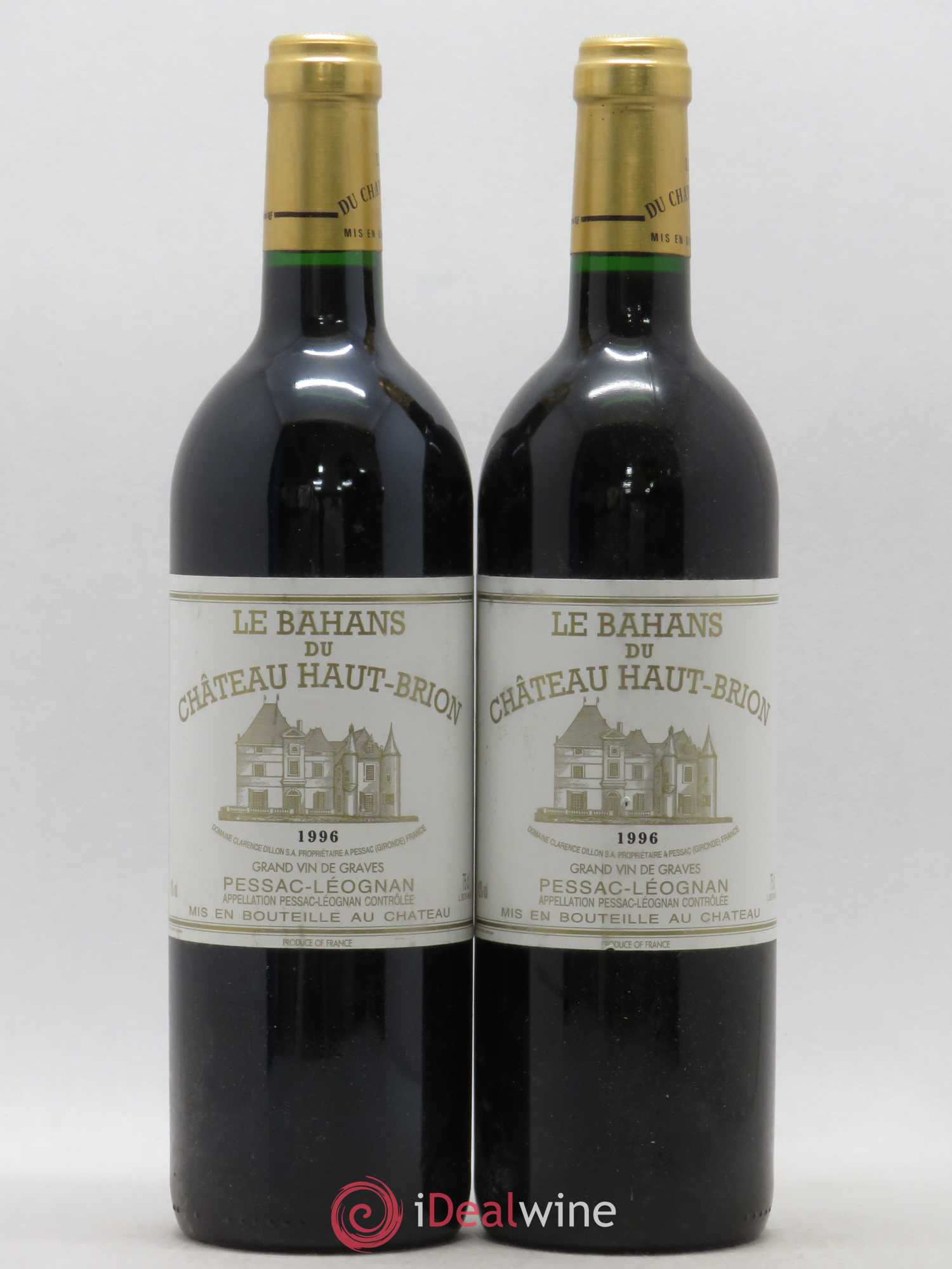 Clarence (Bahans) de Haut-Brion Second Vin 1996 - Lot de 2 bouteilles - 0