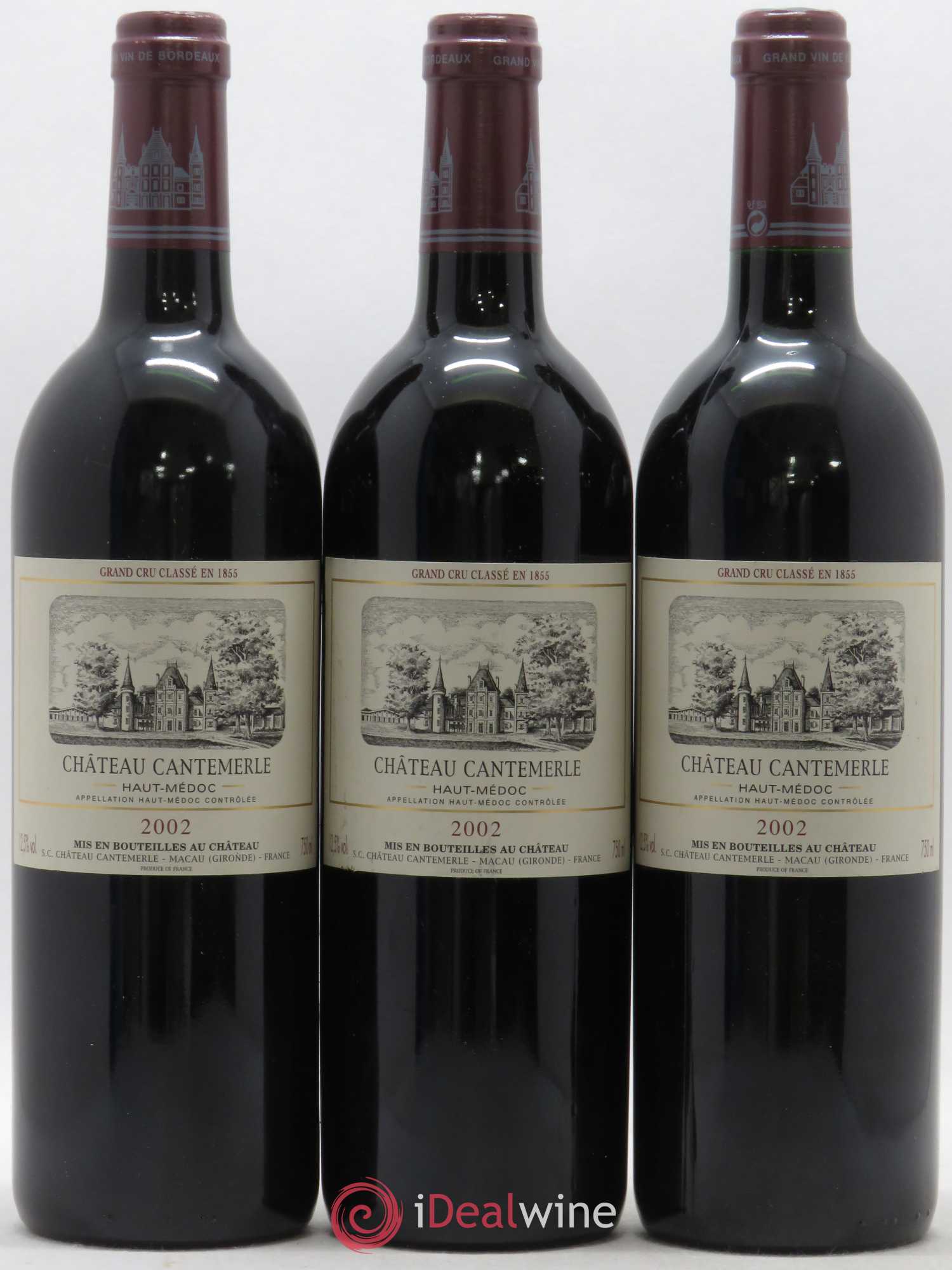 Château Cantemerle 5ème Grand Cru Classé 2002 - Lot de 6 bouteilles - 1