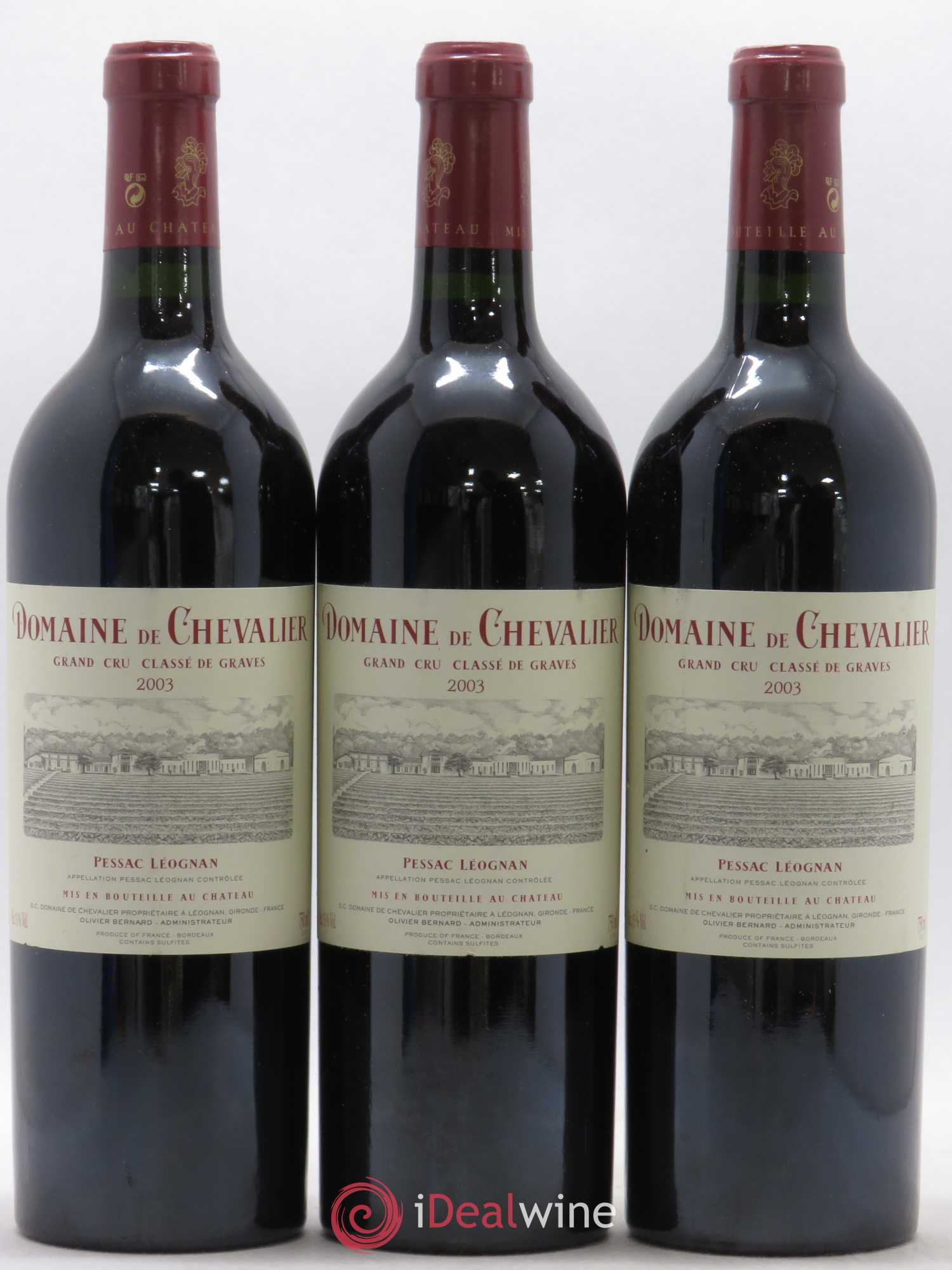 Domaine de Chevalier Cru Classé de Graves 2003 - Lot de 12 bouteilles - 1