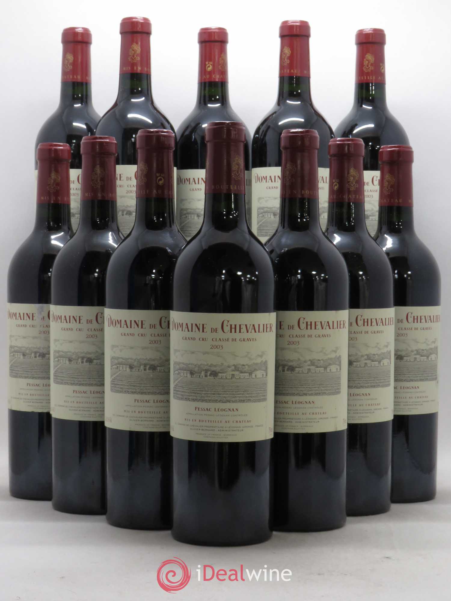 Domaine de Chevalier Cru Classé de Graves 2003 - Lot de 12 bouteilles - 0