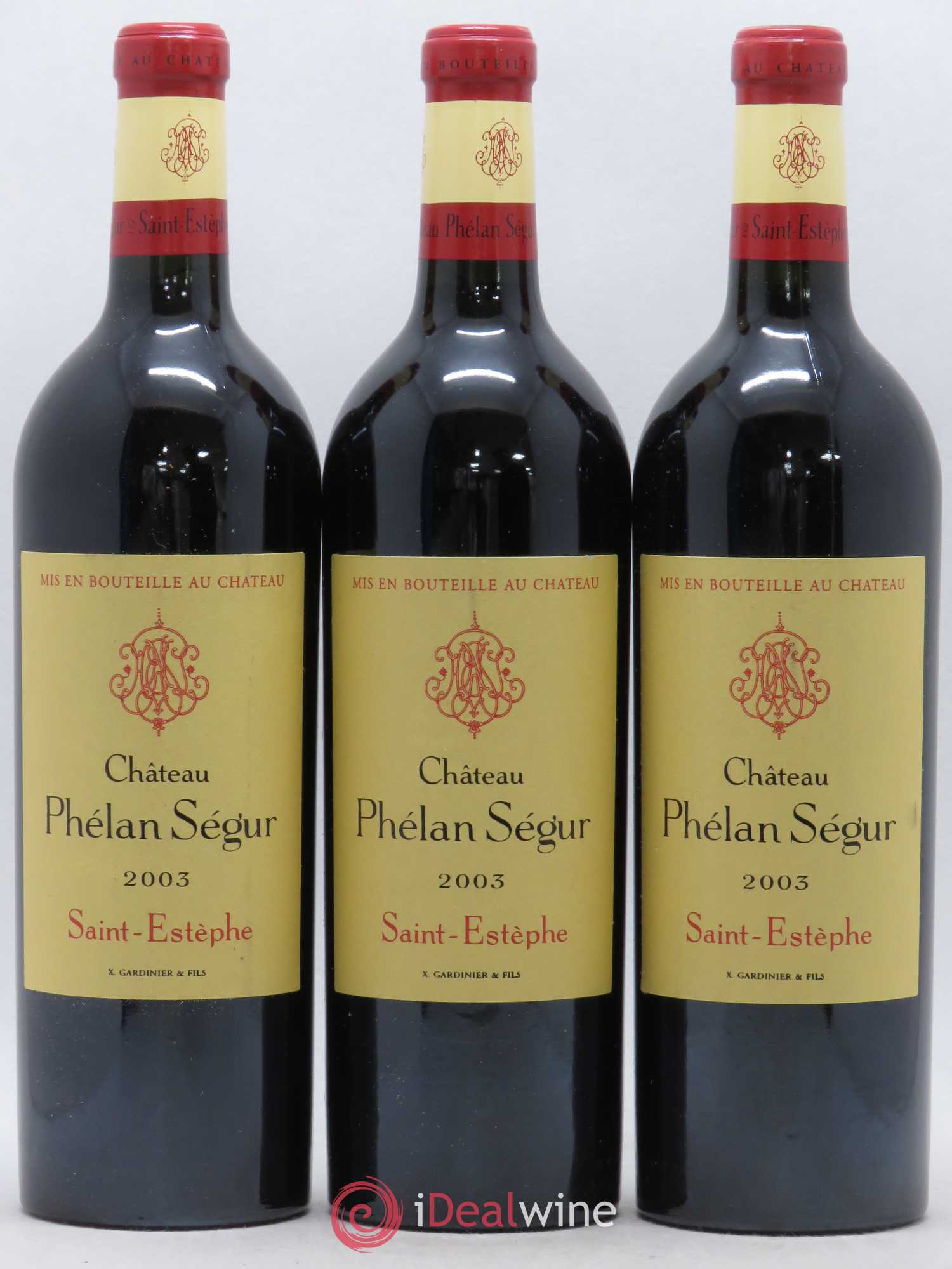 Château Phélan Ségur 2003 - Lot de 12 bouteilles - 1