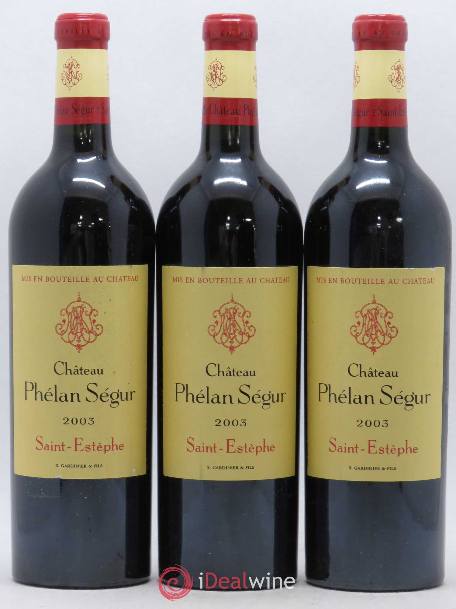 Château Phélan Ségur 2003 - Lot de 12 bouteilles - 2