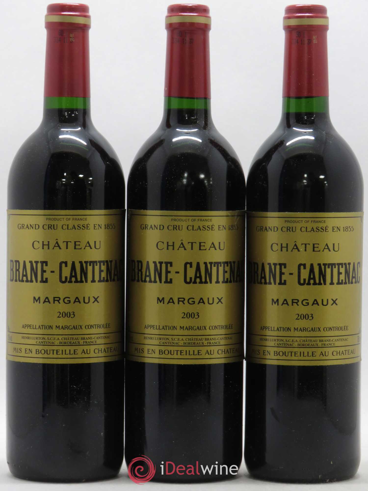 Château Brane Cantenac 2ème Grand Cru Classé 2003 - Lot de 12 bouteilles - 1