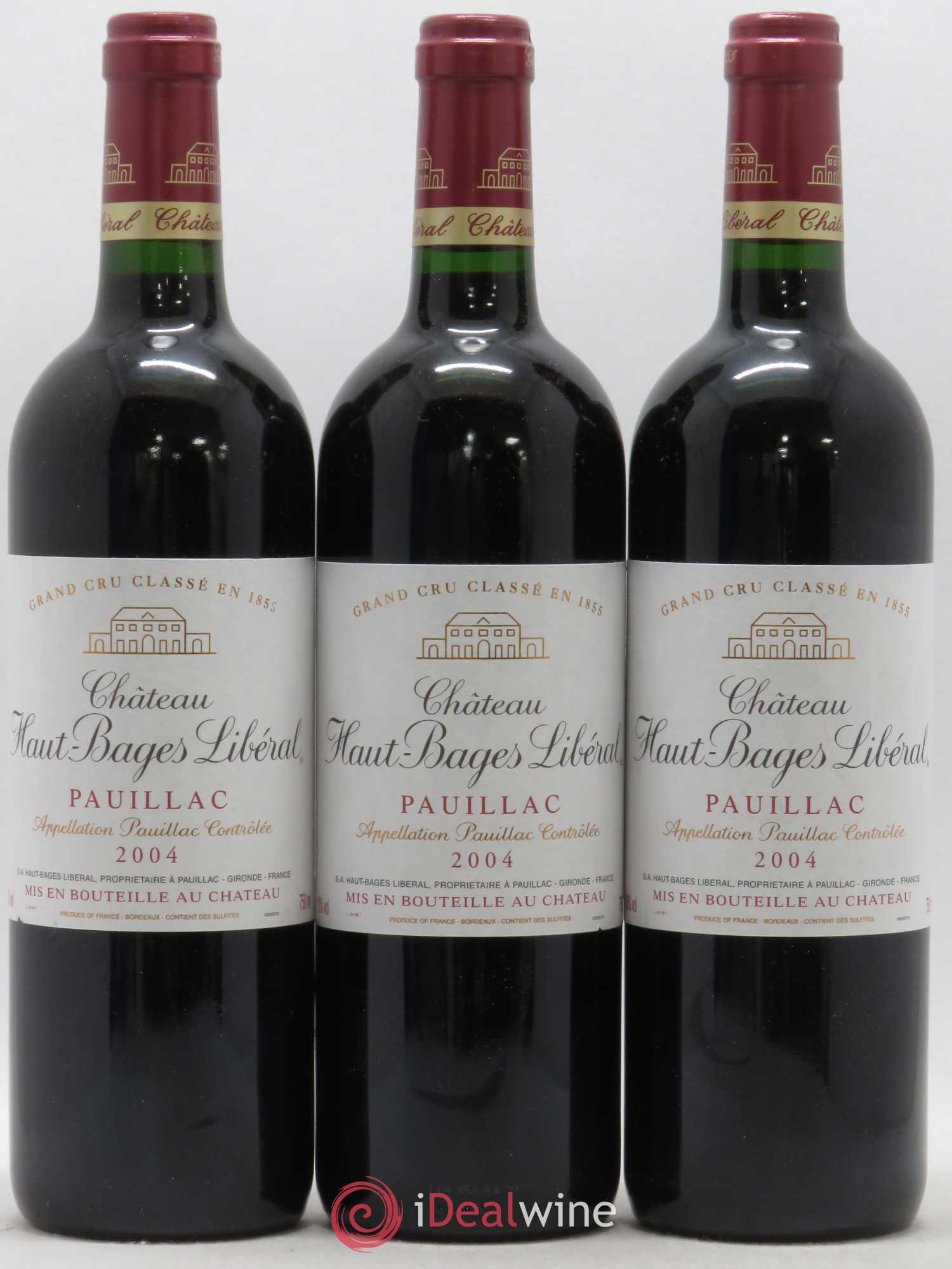Château Haut Bages Libéral 5ème Grand Cru Classé 2004 - Lot de 6 bouteilles - 1