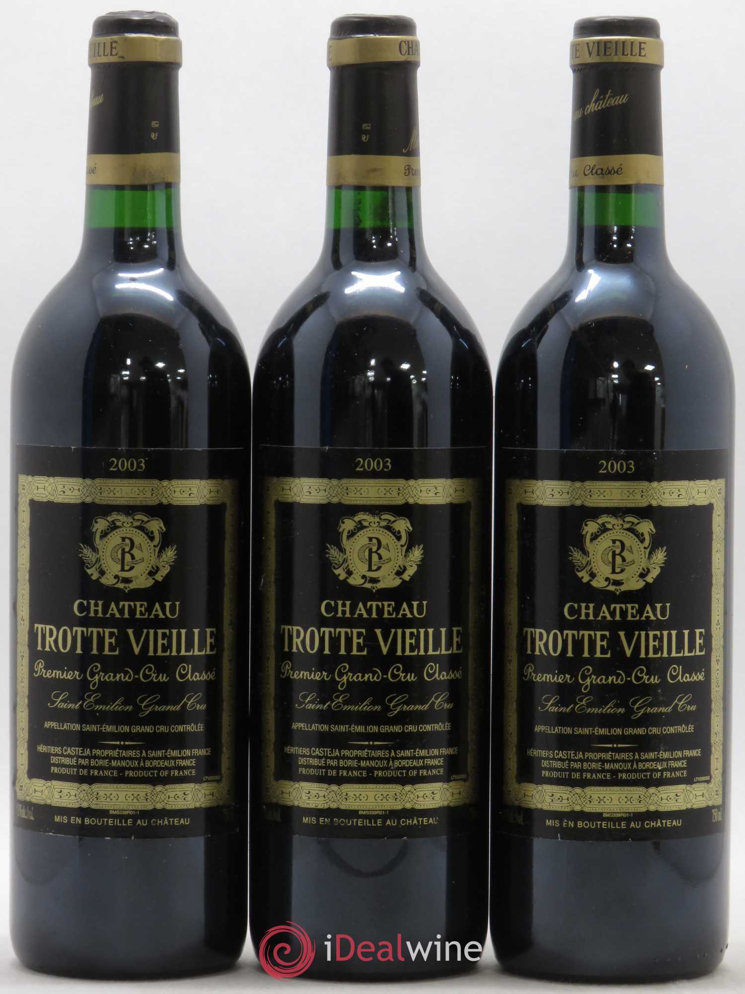 Château Trotte Vieille 1er Grand Cru Classé B 2003 - Lot de 12 bouteilles - 1