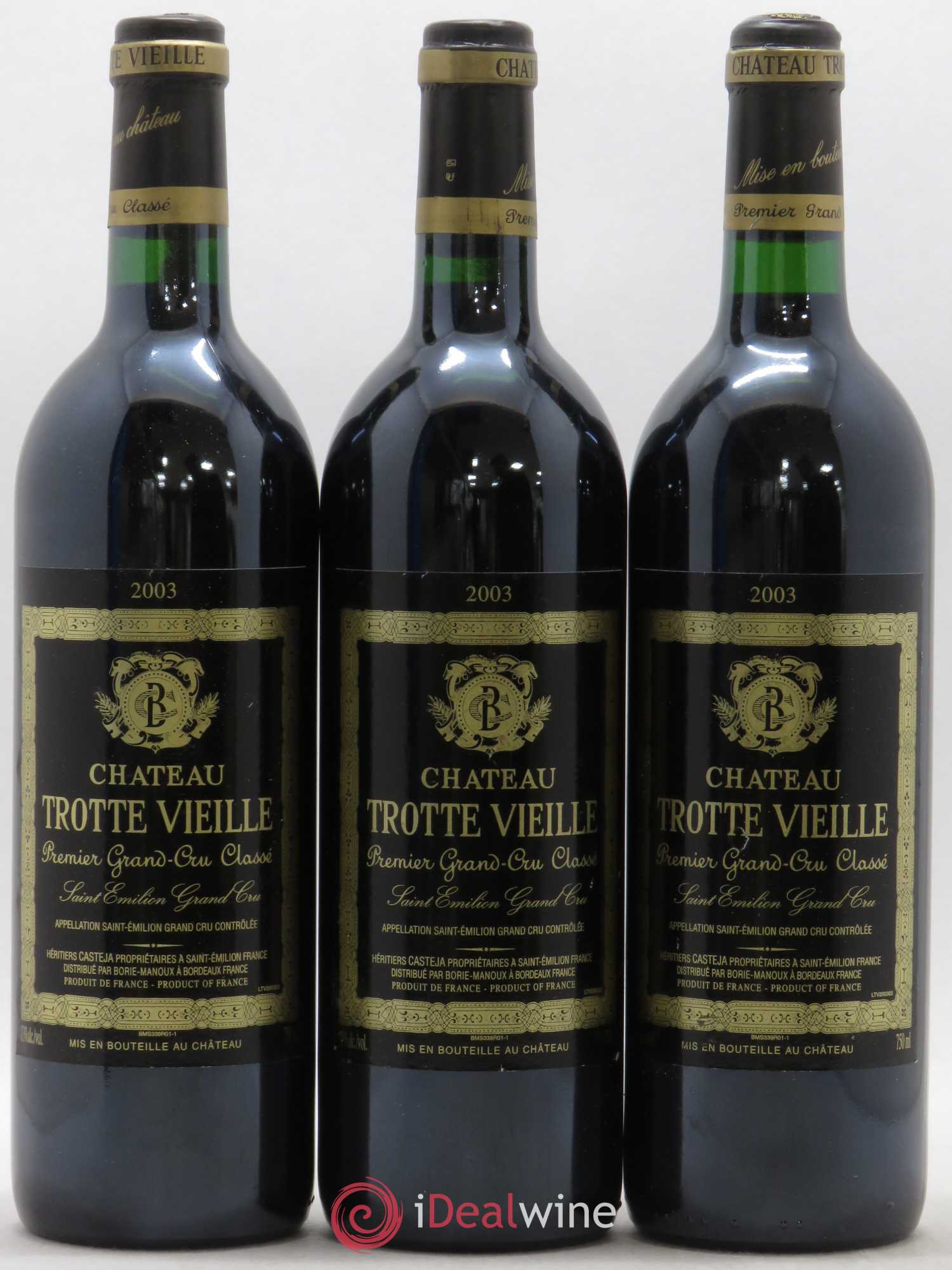 Château Trotte Vieille 1er Grand Cru Classé B 2003 - Lot de 12 bouteilles - 3
