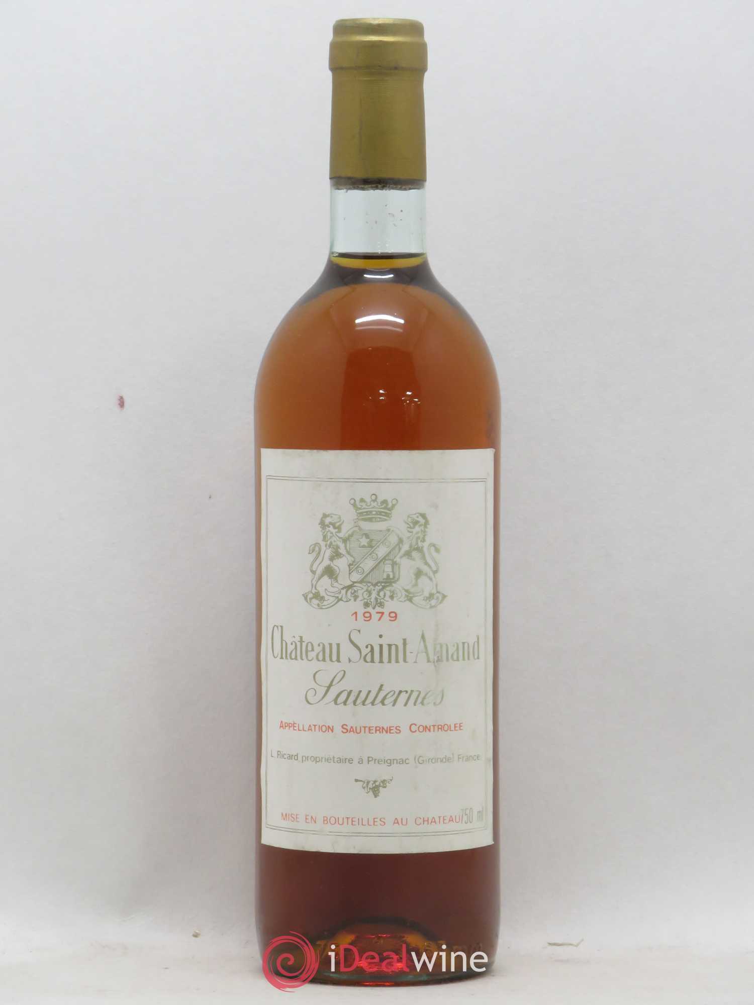Sauternes Château Saint Amand 1979 - Posten von 1 Flasche - 0