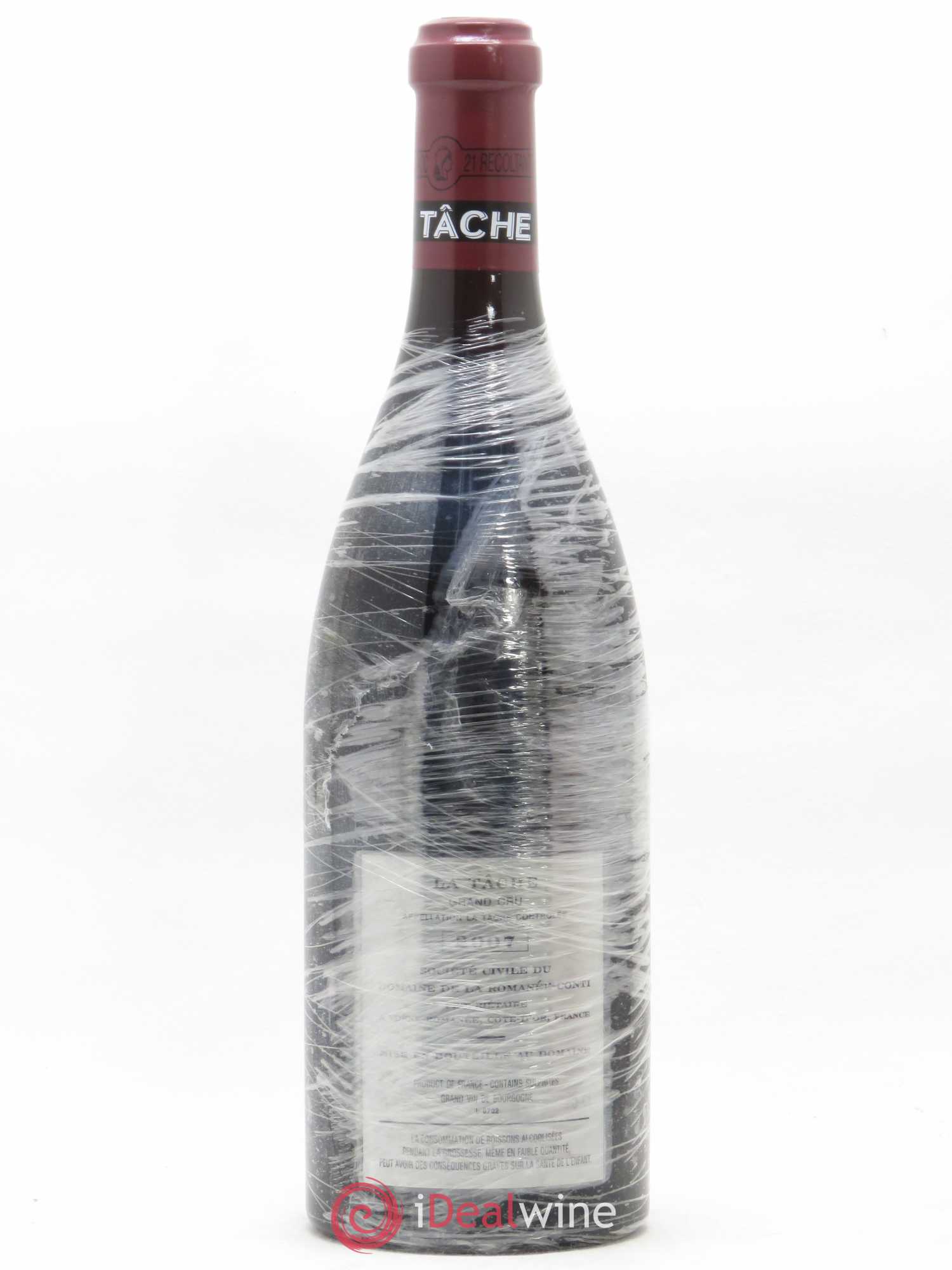 La Tâche Grand Cru Domaine de la Romanée-Conti 2007 - Lot de 1 bouteille - 1