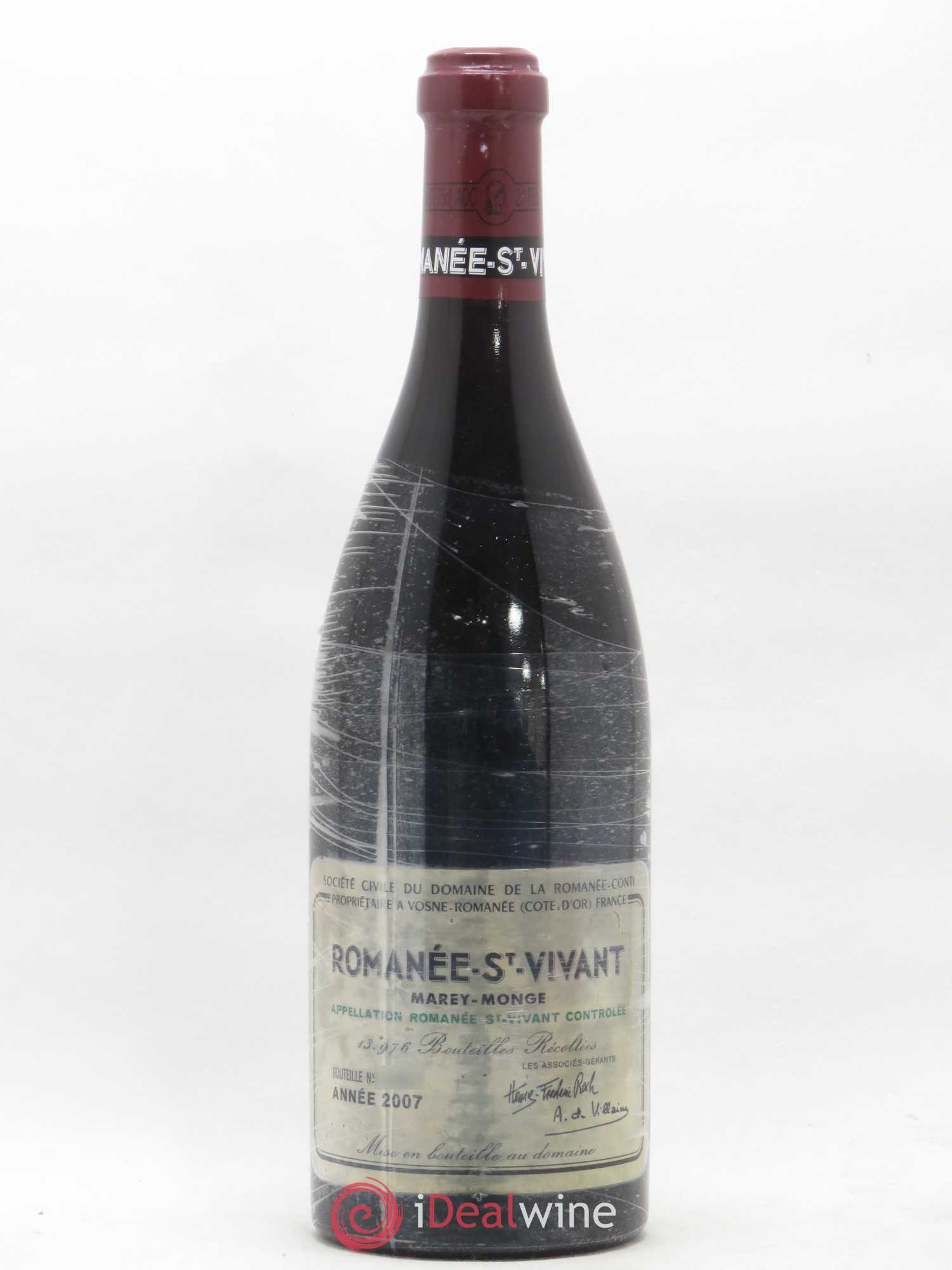 Romanée-Saint-Vivant Grand Cru Domaine de la Romanée-Conti 2007 - Lot de 1 bouteille - 0