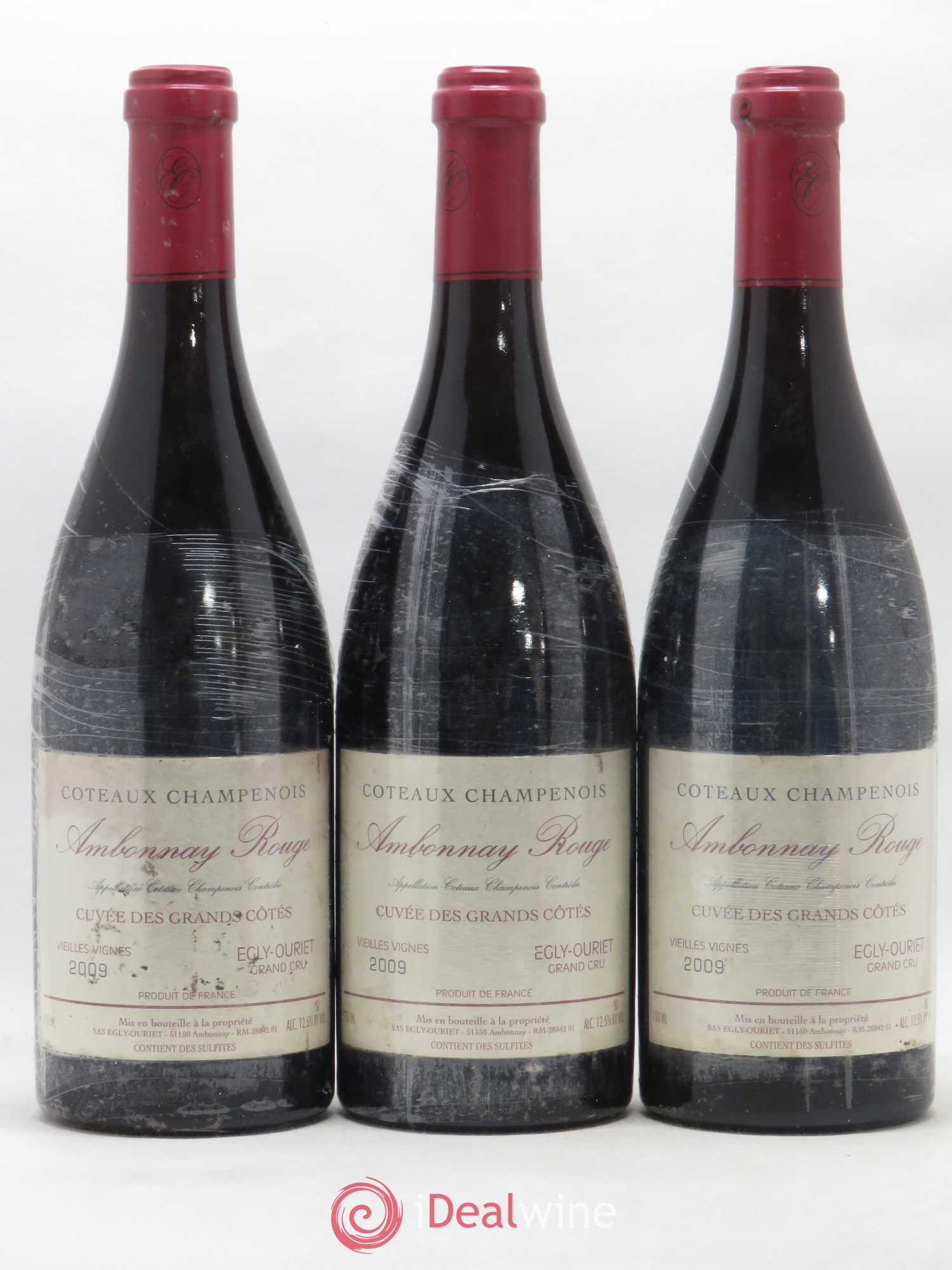 Ambonnay Cuvée des Grands Côtés VV Grand Cru Egly-Ouriet 2009 - Lot de 3 bouteilles - 0