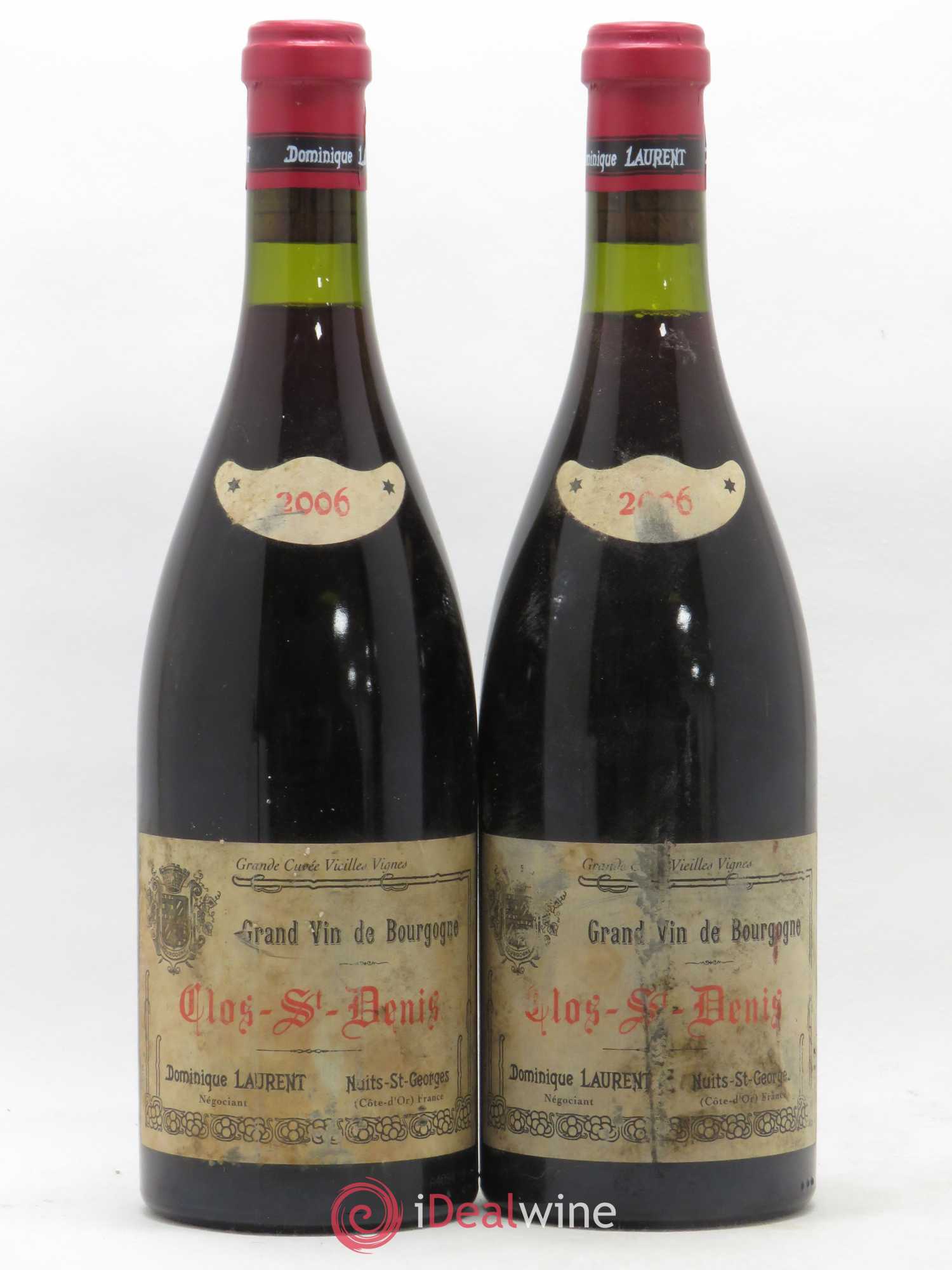 Clos Saint-Denis Grand Cru Dominique Laurent 2006 - Lot de 2 bouteilles - 0