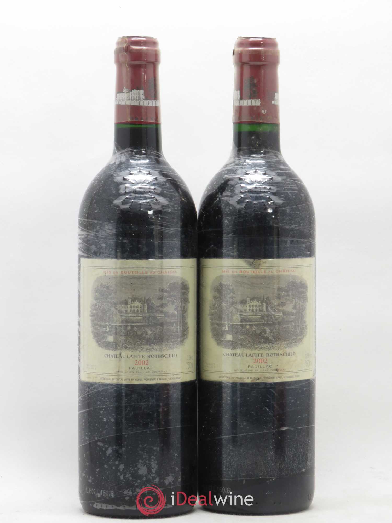 Château Lafite Rothschild 1er Grand Cru Classé 2002 - Lot de 2 bouteilles - 0