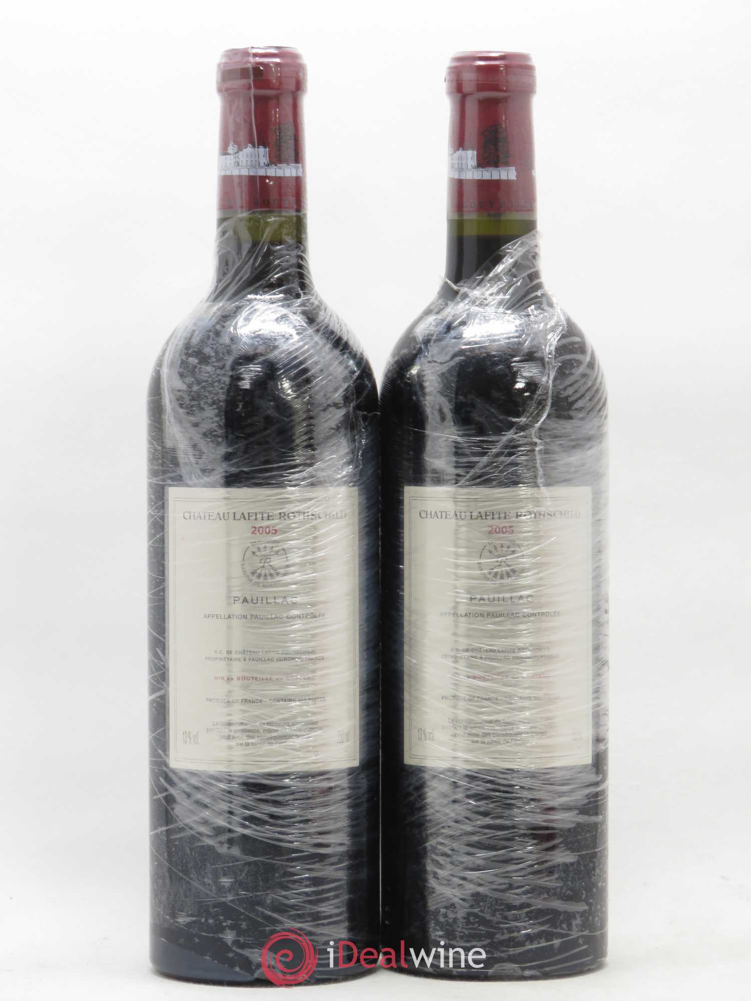 Château Lafite Rothschild 1er Grand Cru Classé 2005 - Lot de 2 bouteilles - 1