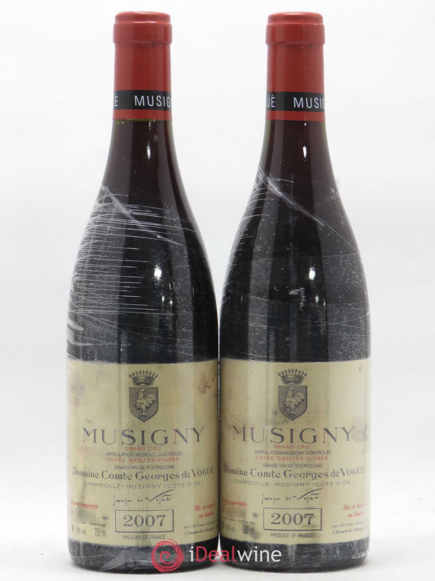 Musigny Grand Cru Cuvée Vieilles Vignes Comte Georges de Vogüé 2007 - Lot de 2 bouteilles - 0