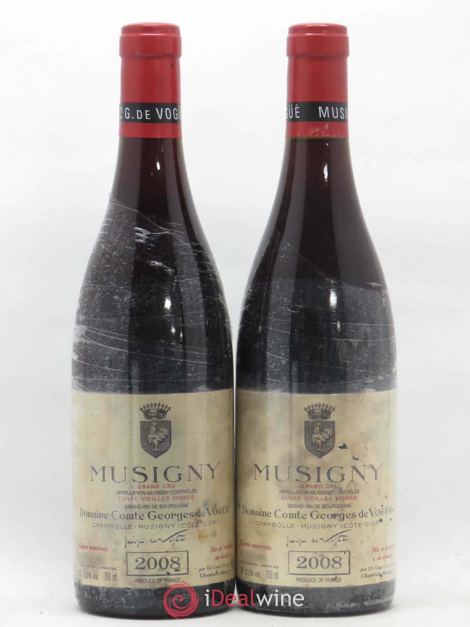Musigny Grand Cru Cuvée Vieilles Vignes Comte Georges de Vogüé 2008 - Lot de 2 bouteilles - 0