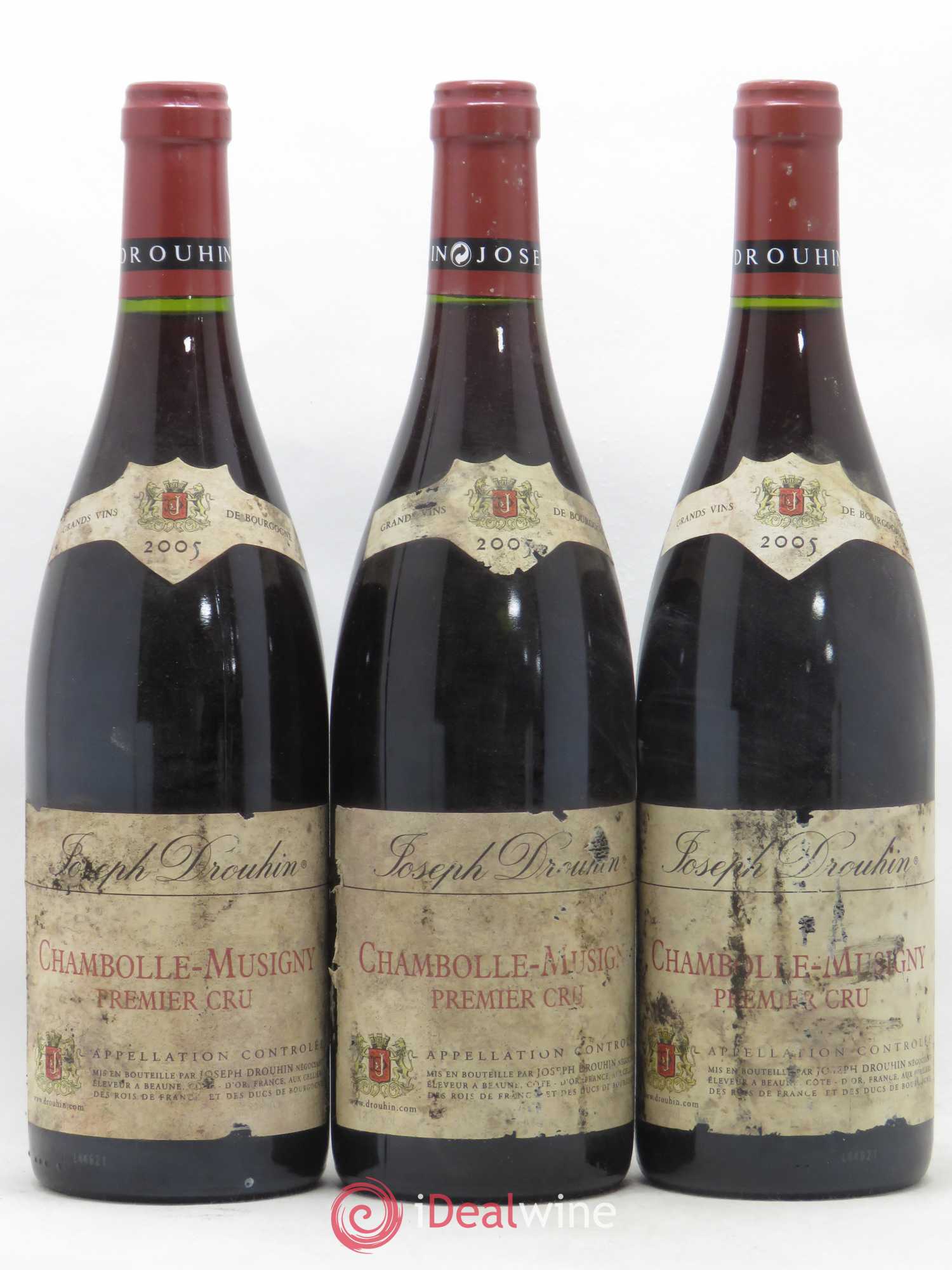 Chambolle-Musigny 1er Cru Joseph Drouhin 2005 - Lot de 3 bouteilles - 0