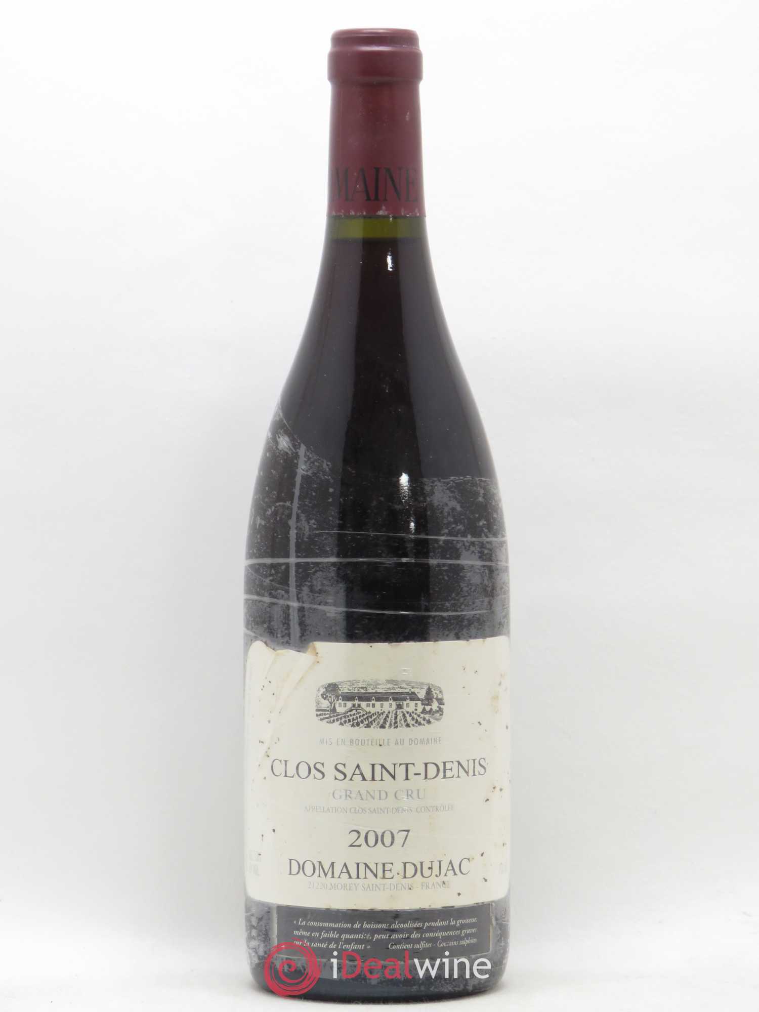 Clos Saint-Denis Grand Cru Dujac (Domaine) 2007 - Lot de 1 bouteille - 0