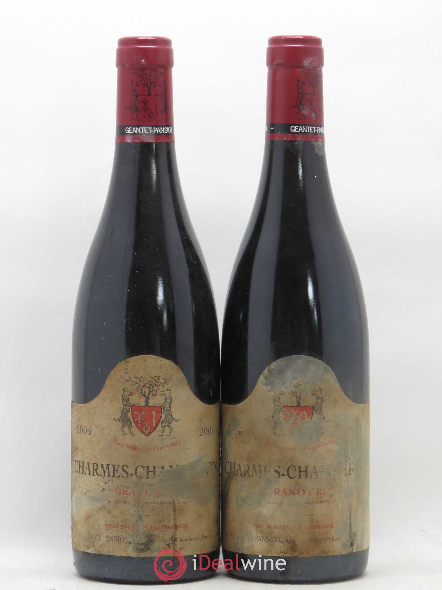 Charmes-Chambertin Grand Cru Geantet-Pansiot 2006 - Lot de 2 bouteilles - 0