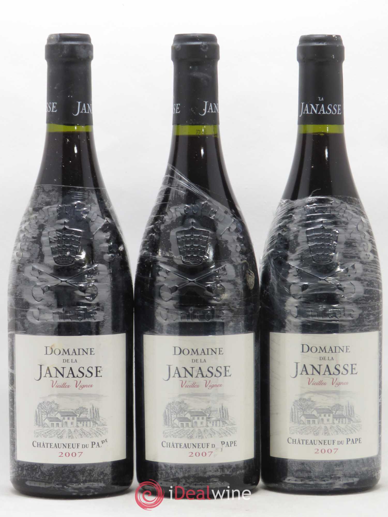 Châteauneuf-du-Pape Cuvée Vieilles Vignes La Janasse (Domaine de) 2007 - Lot de 3 bouteilles - 0