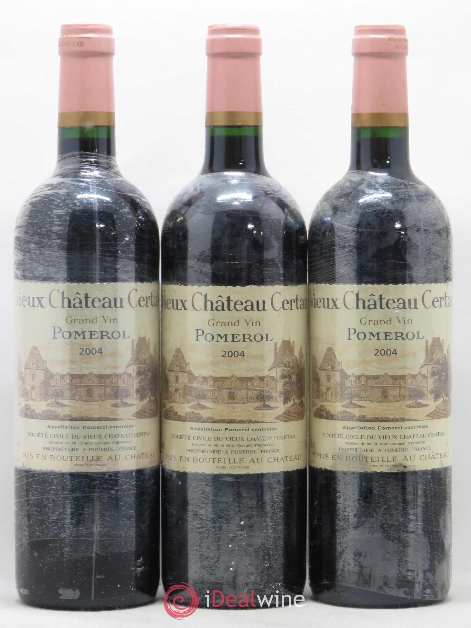 Vieux Château Certan 2004 - Lot de 3 bouteilles - 0