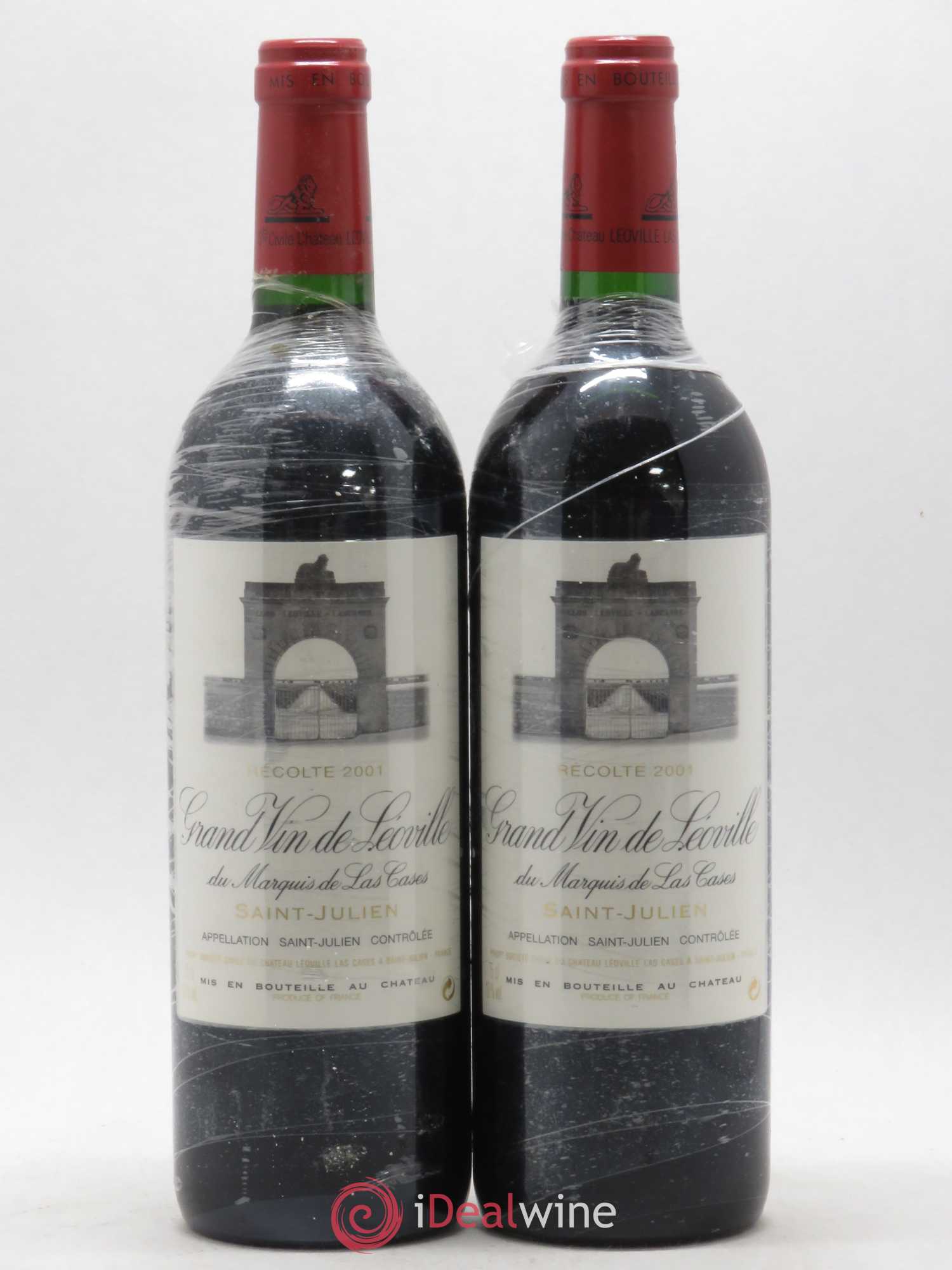 Château Léoville Las Cases 2ème Grand Cru Classé 2001 - Lot de 2 bouteilles - 0