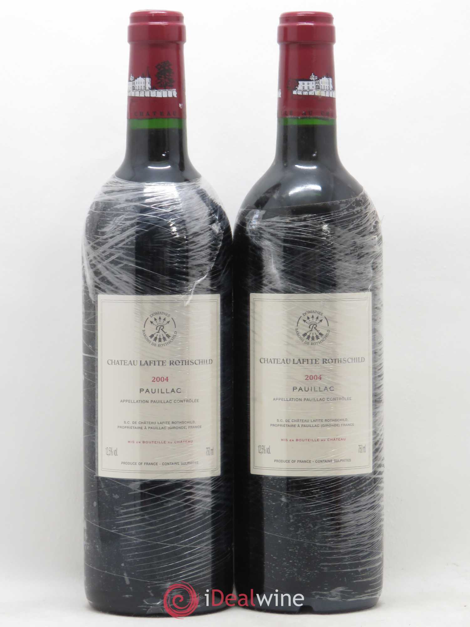 Château Lafite Rothschild 1er Grand Cru Classé 2004 - Lot de 2 bouteilles - 1