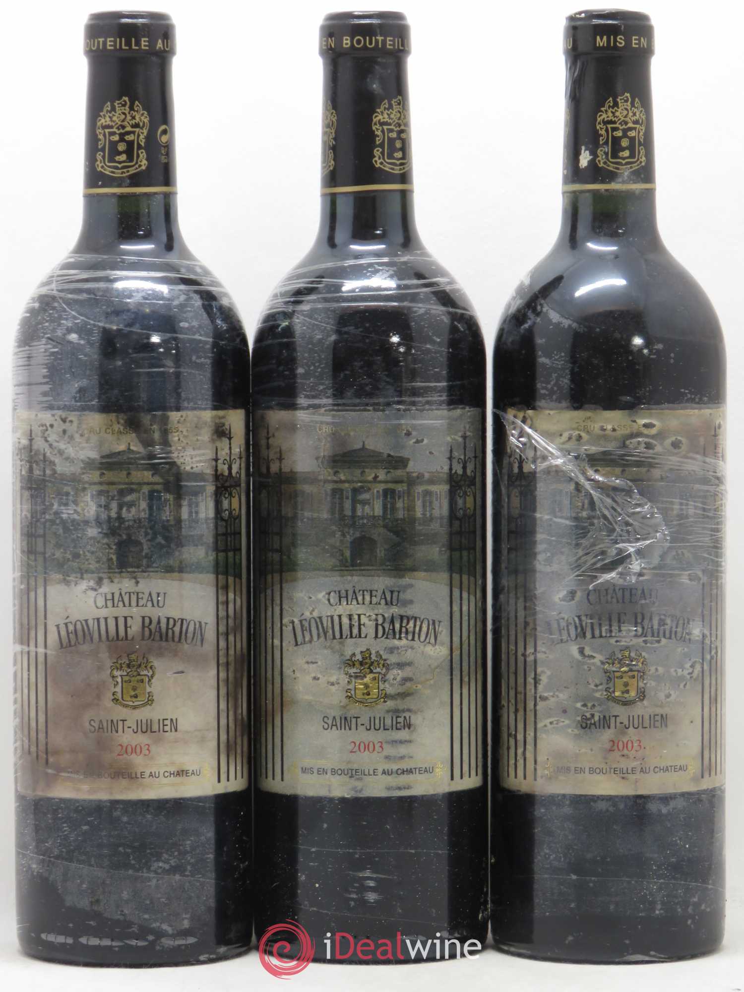 Château Léoville Barton 2ème Grand Cru Classé 2003 - Lot de 3 bouteilles - 0