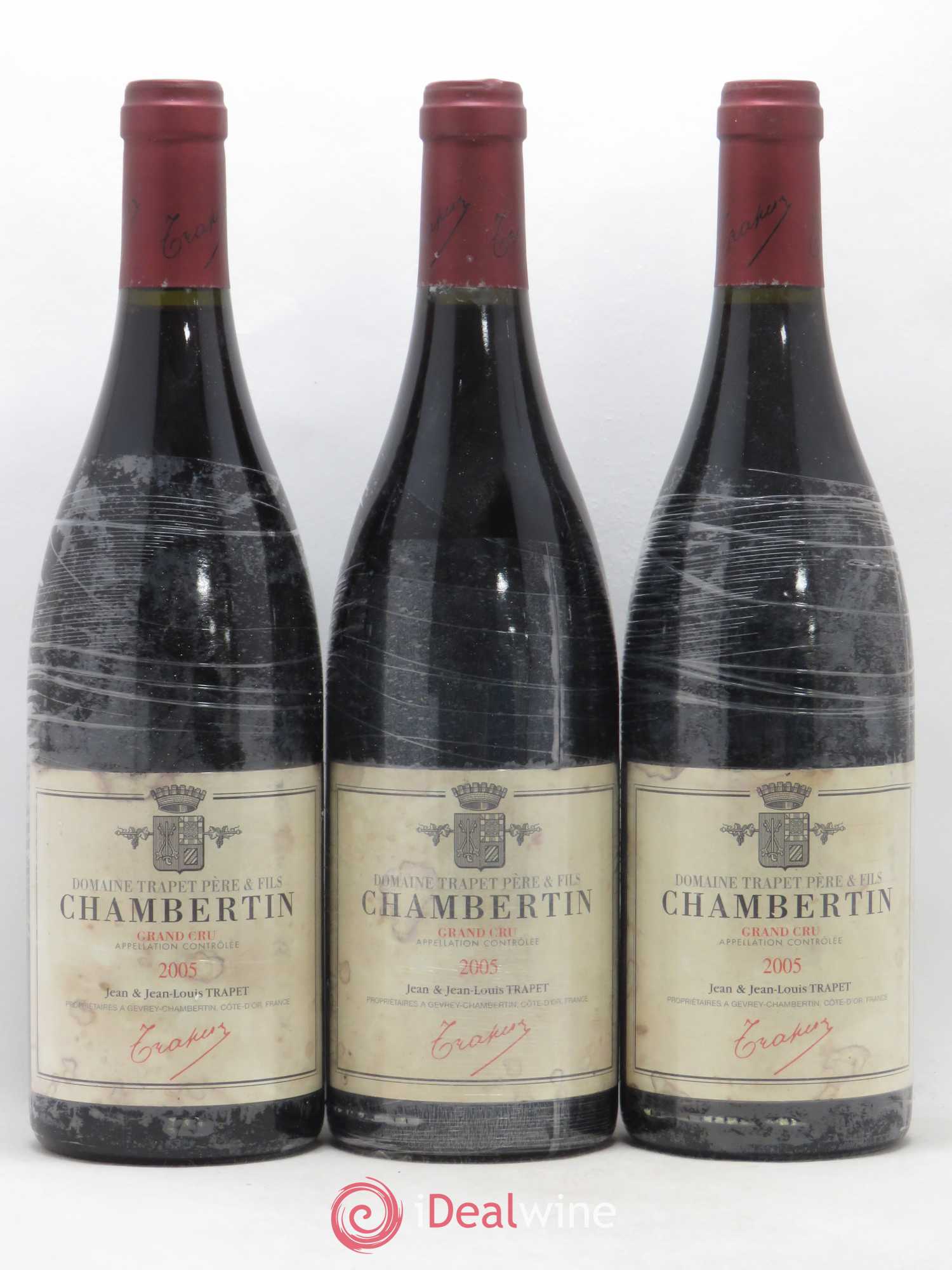 Chambertin Grand Cru Domaine Trapet 2005 - Lot de 3 bouteilles - 0