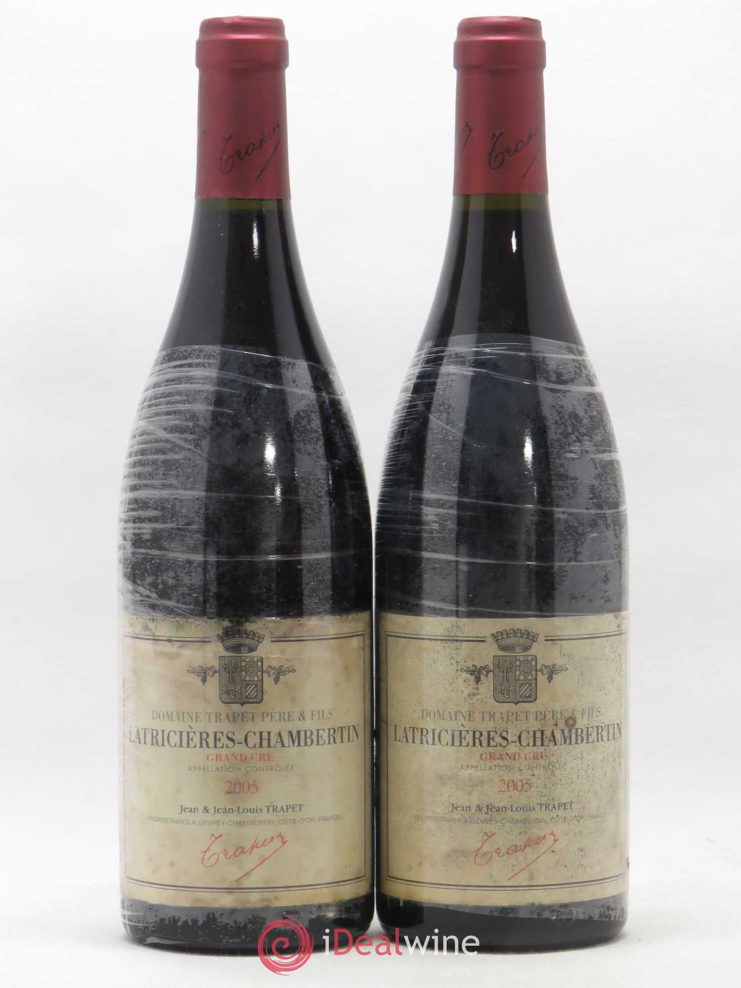 Latricières-Chambertin Grand Cru Domaine Trapet 2005 - Lot de 2 bouteilles - 0