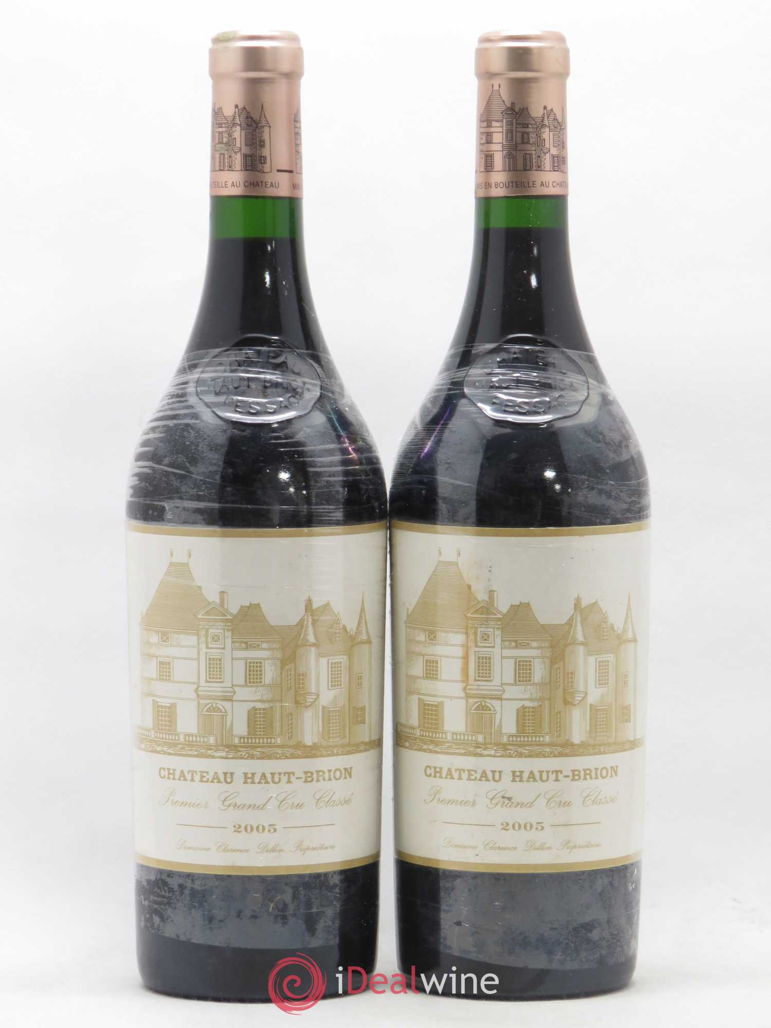 Château Haut Brion 1er Grand Cru Classé 2005 - Lot de 2 bouteilles - 0