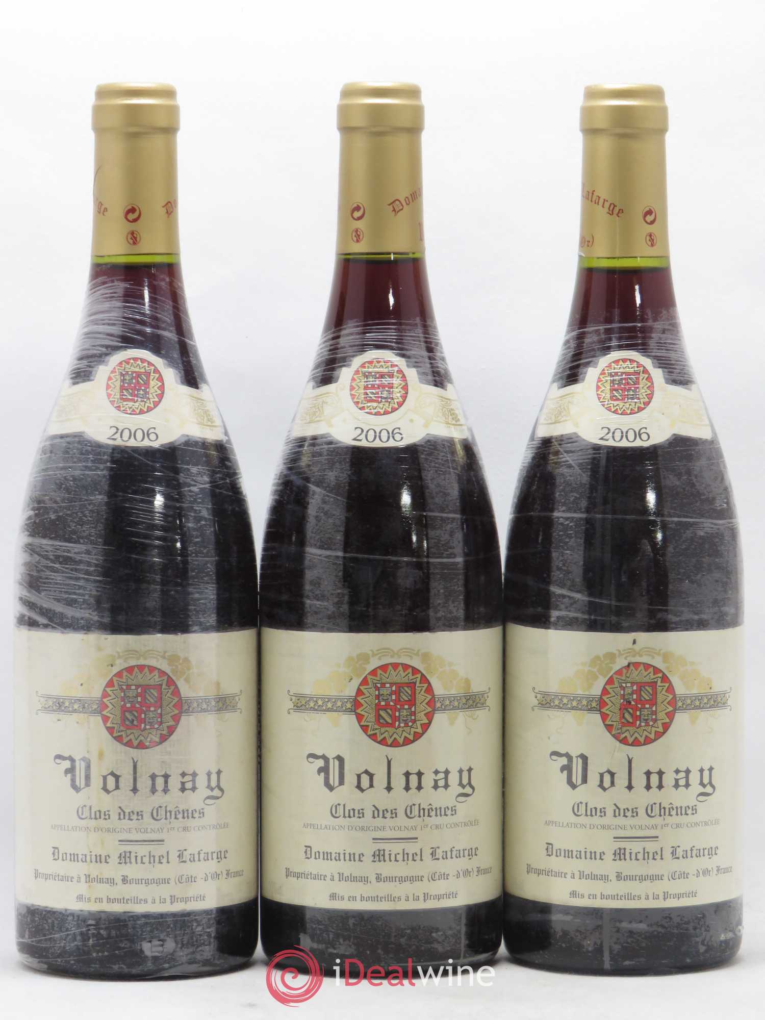 Volnay 1er Cru Clos des Chênes Lafarge (Domaine) 2006 - Lot de 3 bouteilles - 0