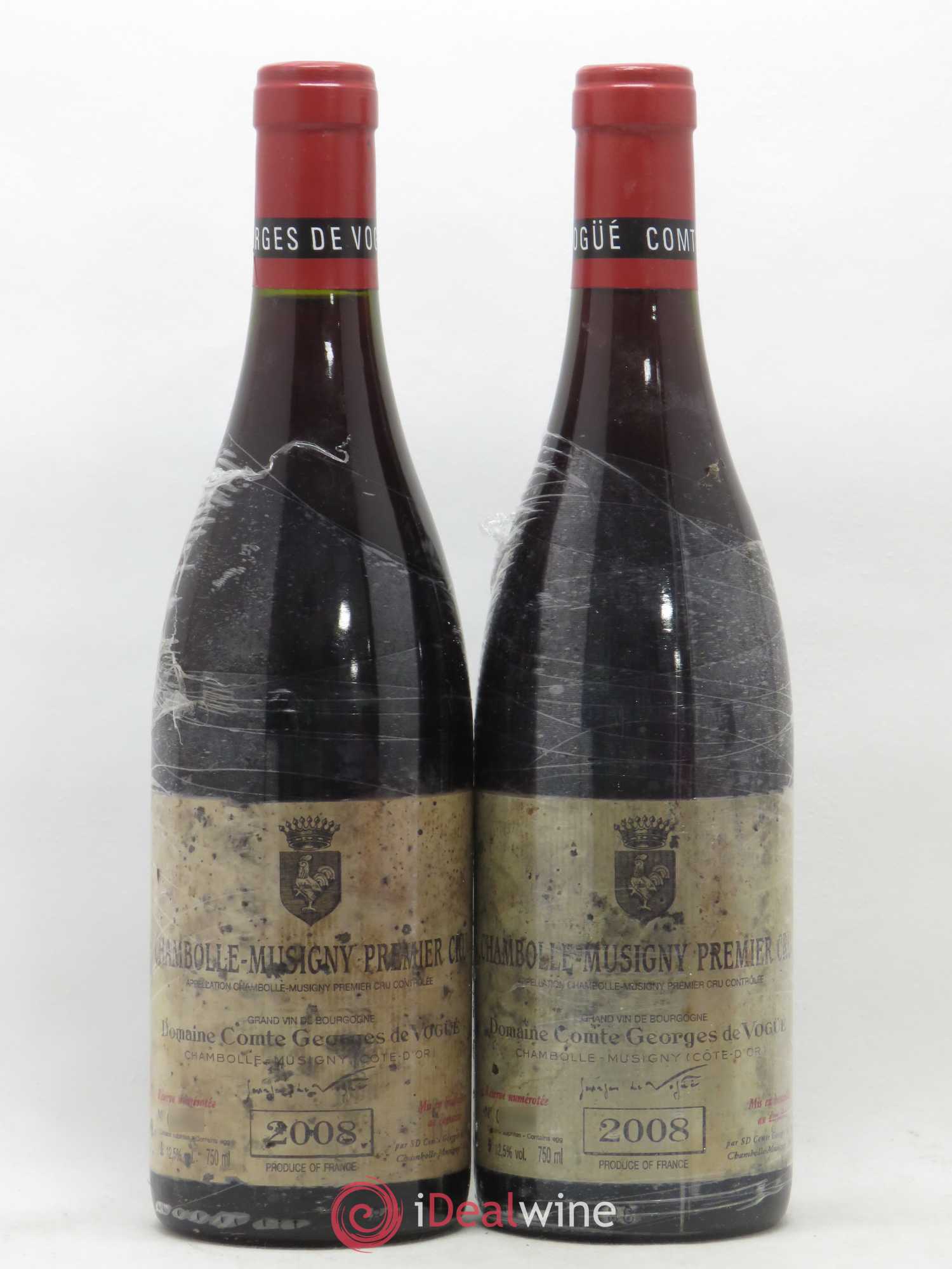 Chambolle-Musigny 1er Cru Comte Georges de Vogüé 2008 - Lot de 2 bouteilles - 0