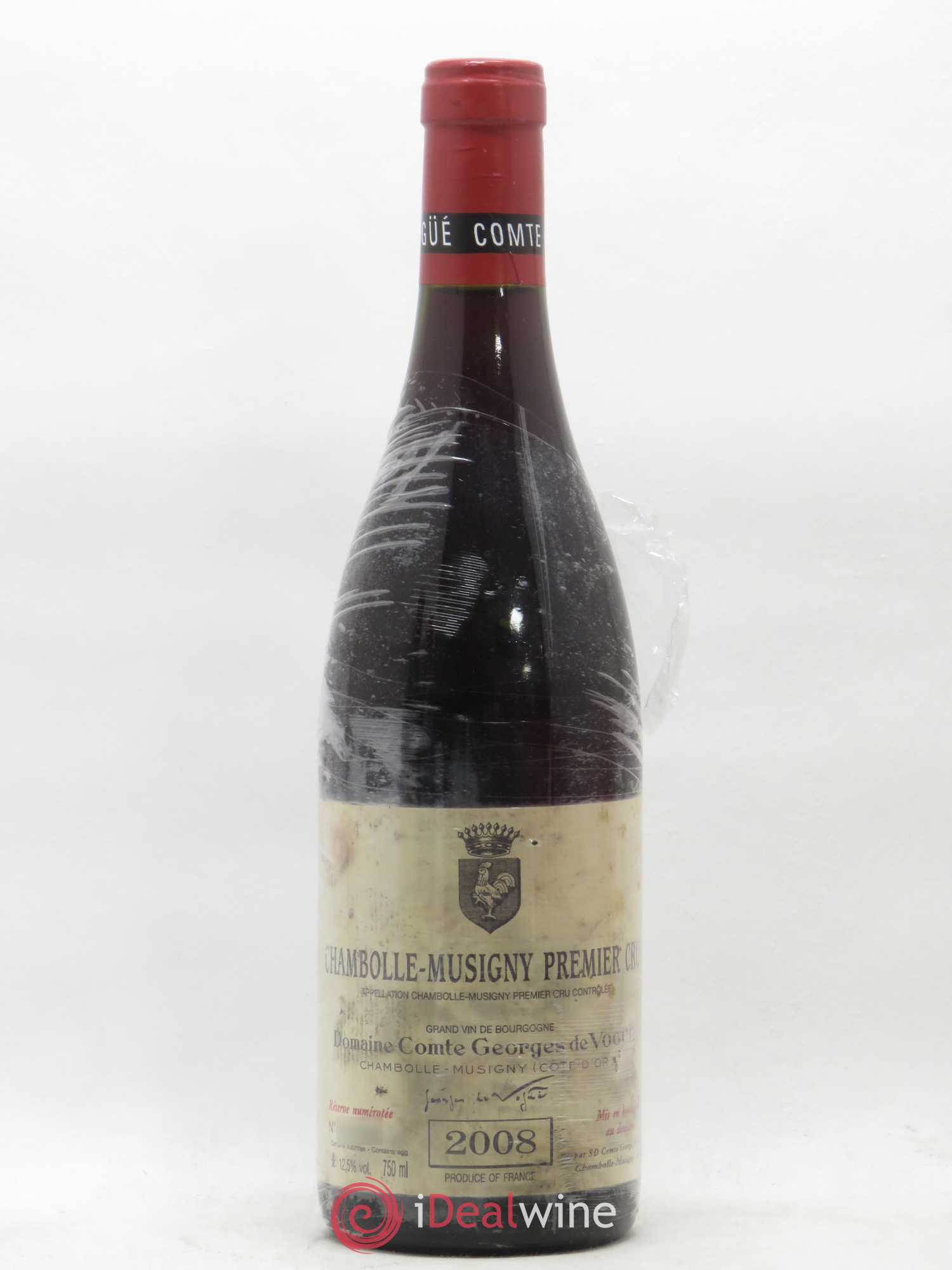 Chambolle-Musigny 1er Cru Comte Georges de Vogüé 2008 - Lot de 1 bouteille - 0