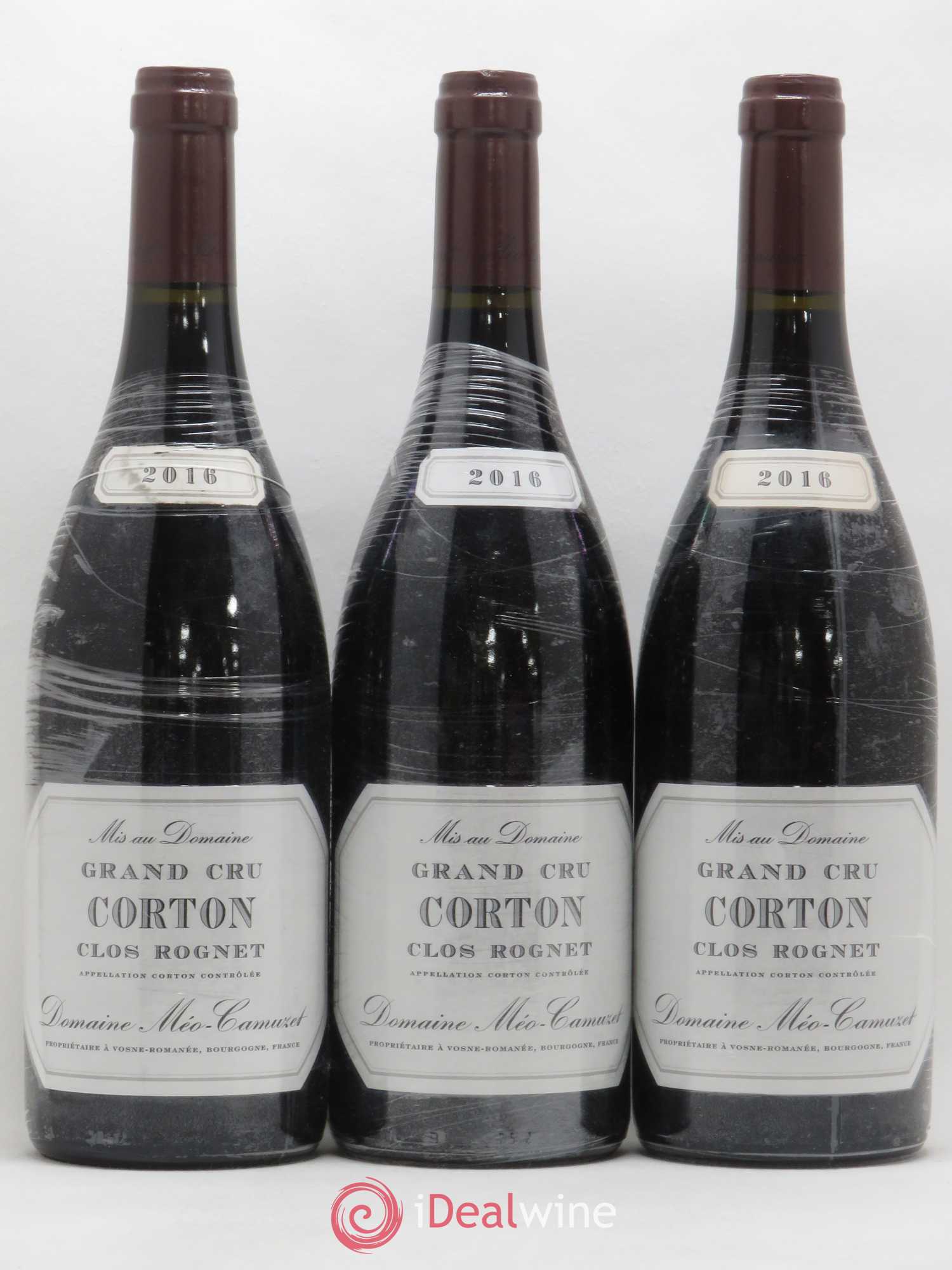 Corton Grand Cru Clos Rognet Méo-Camuzet (Domaine) 2016 - Lot de 3 bouteilles - 0
