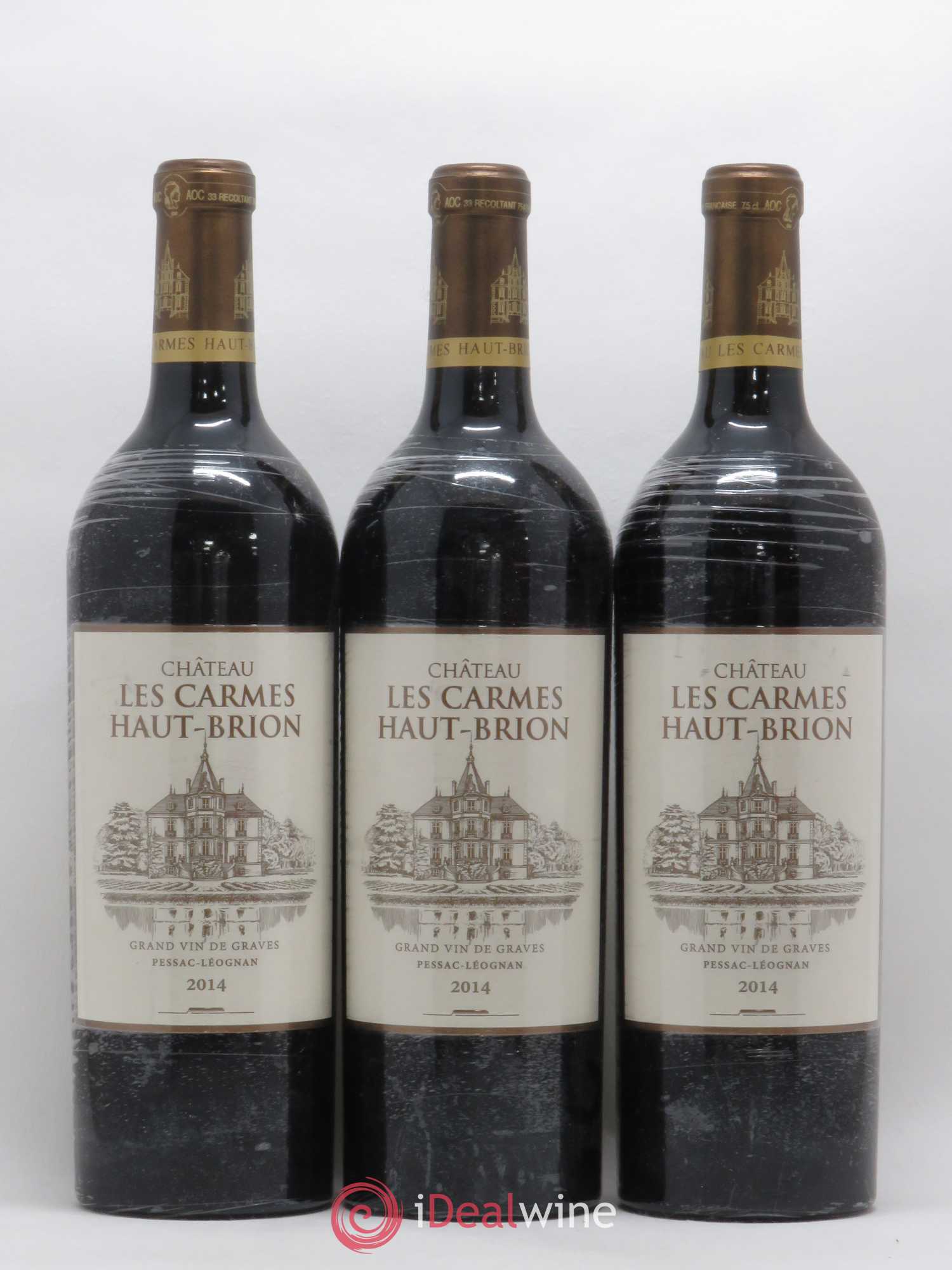 Château Les Carmes Haut-Brion 2014 - Lot de 3 bouteilles - 0