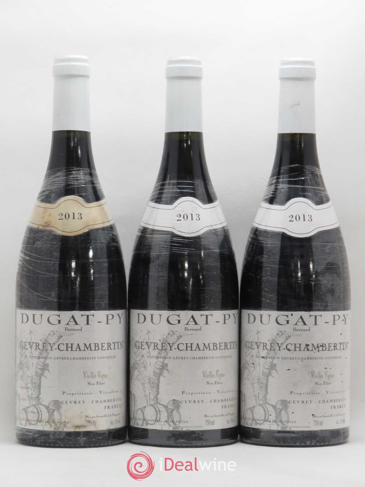 Gevrey-Chambertin Vieilles Vignes Dugat-Py 2013 - Lot de 3 bouteilles - 0