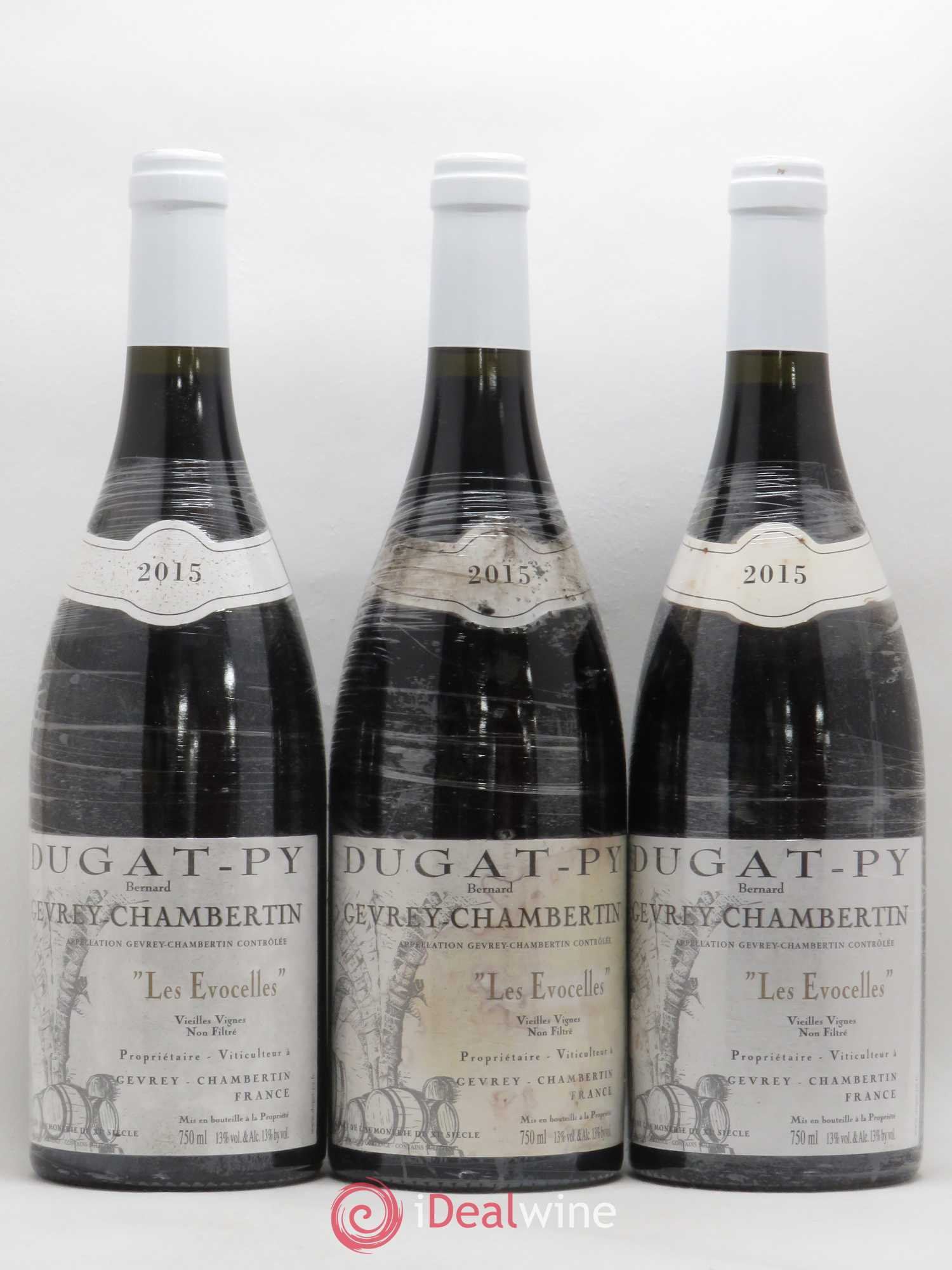 Gevrey-Chambertin Les Evocelles Vieilles Vignes Dugat-Py Vieilles Vignes 2015 - Lot de 3 bouteilles - 0
